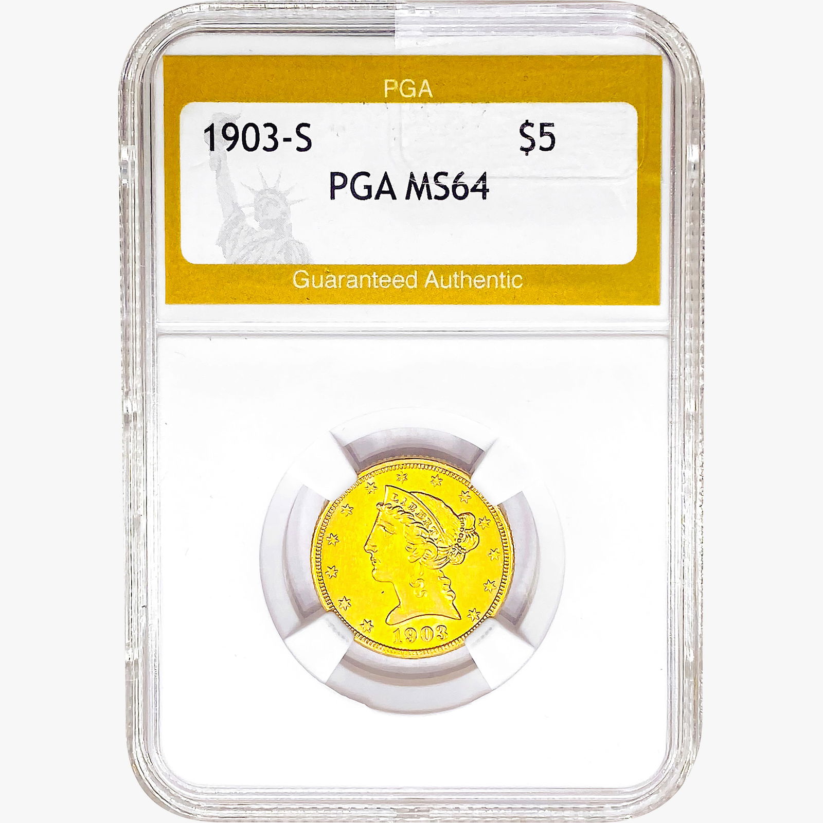 1903-S $5 Gold Half Eagle PGA MS64 (1 of 2)