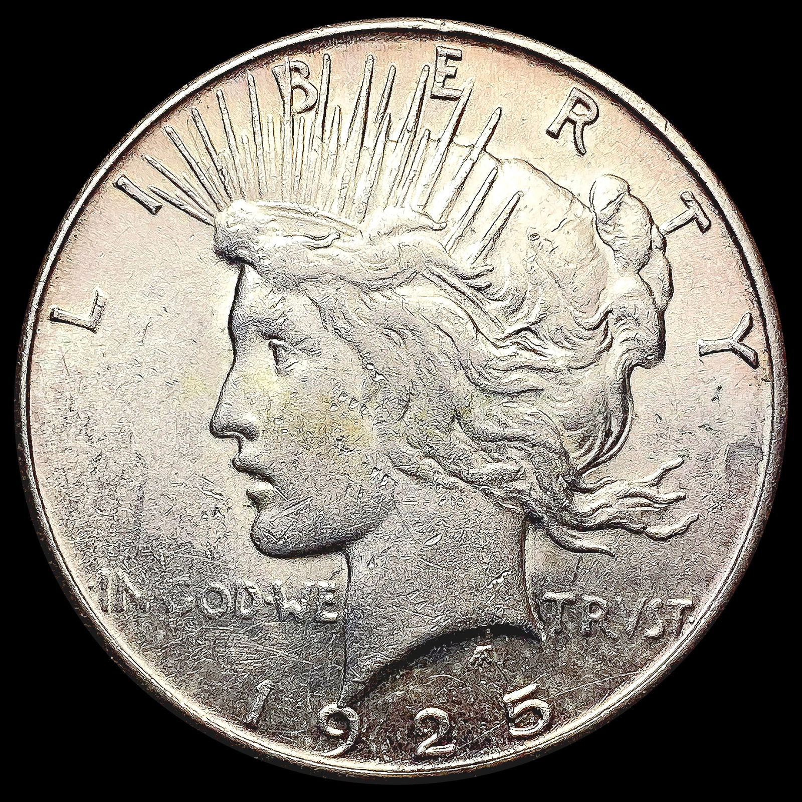 1925-S Silver Peace Dollar CLOSELY UNCIRCULATED (1 of 2)