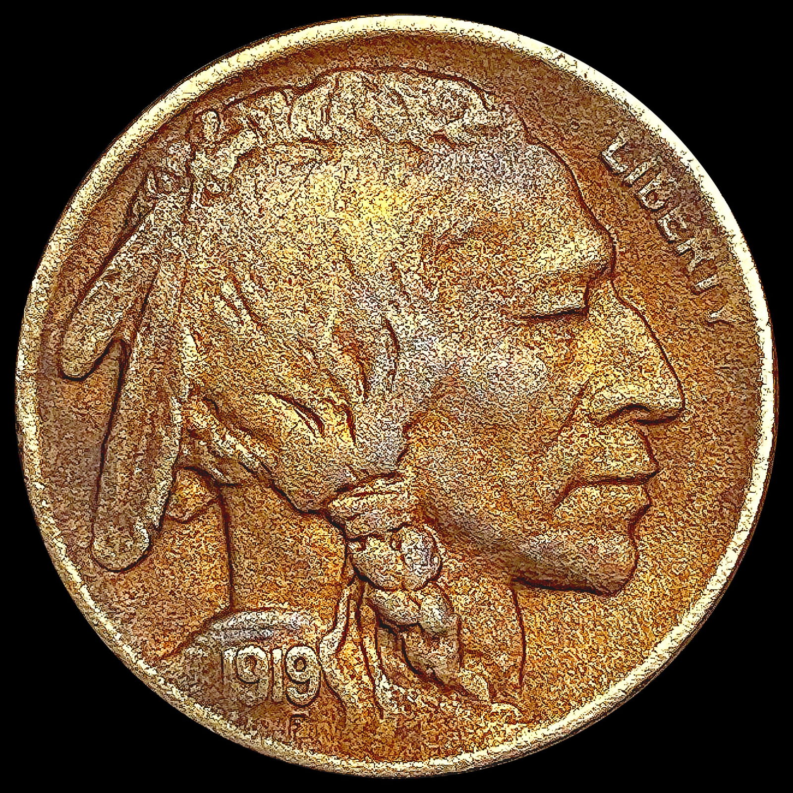 1919-S Buffalo Nickel NEARLY UNCIRCULATED (1 of 2)