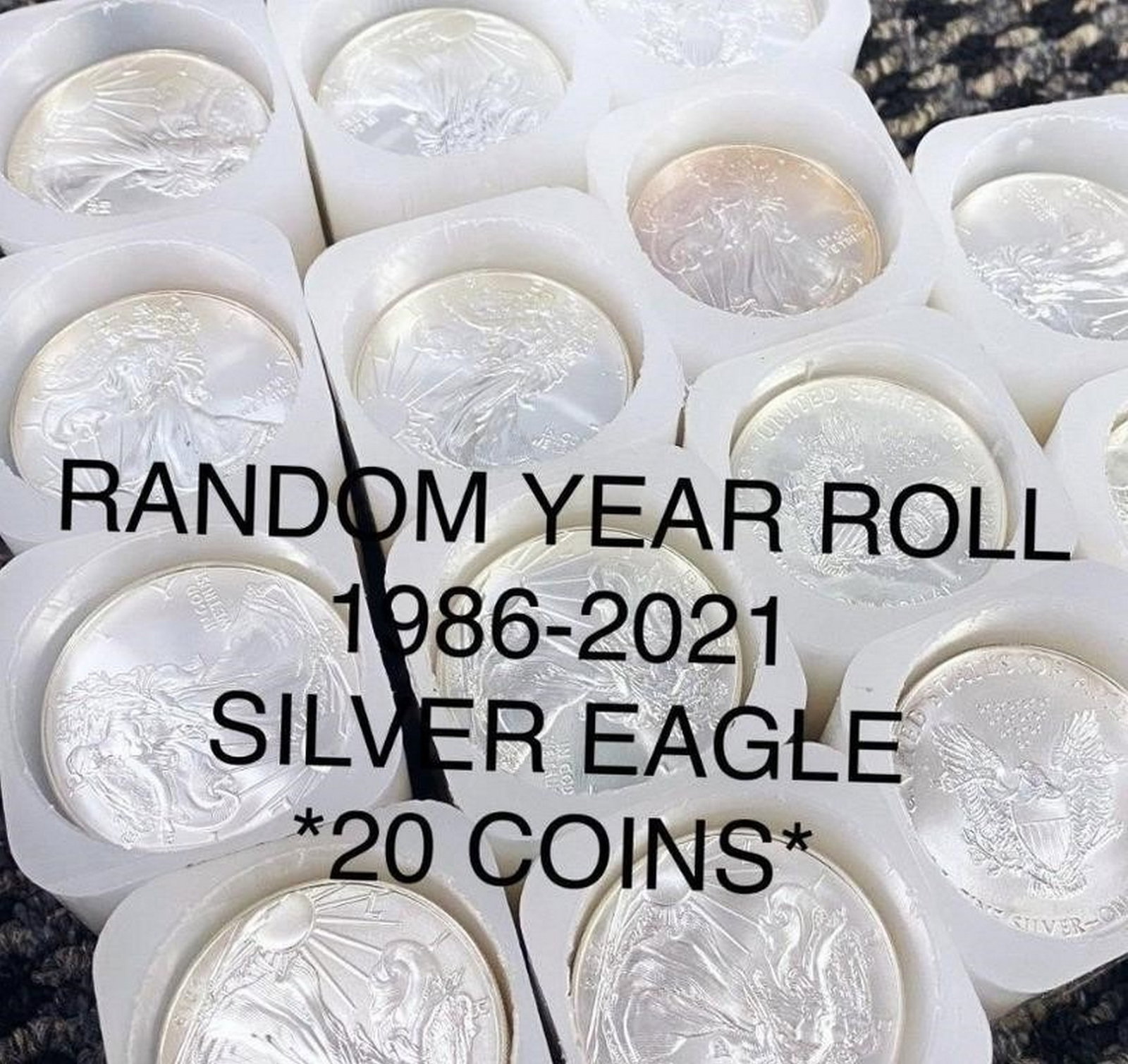 1986-2021 Silver Eagle Roll RANDOM YEAR Gem BU: 1986-2021 Silver Eagle Roll RANDOM YEAR Gem BU