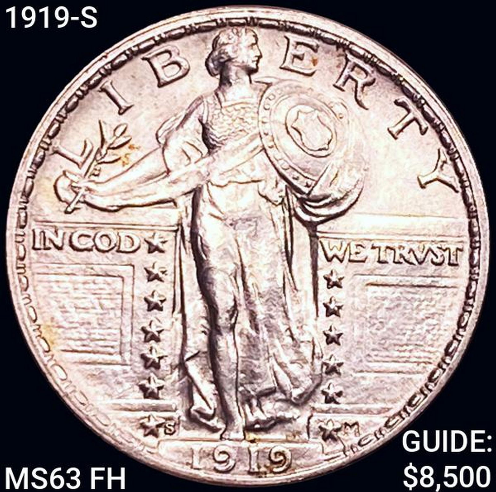 1919-S Standing Liberty Quarter CHOICE BU FH (1 of 2)