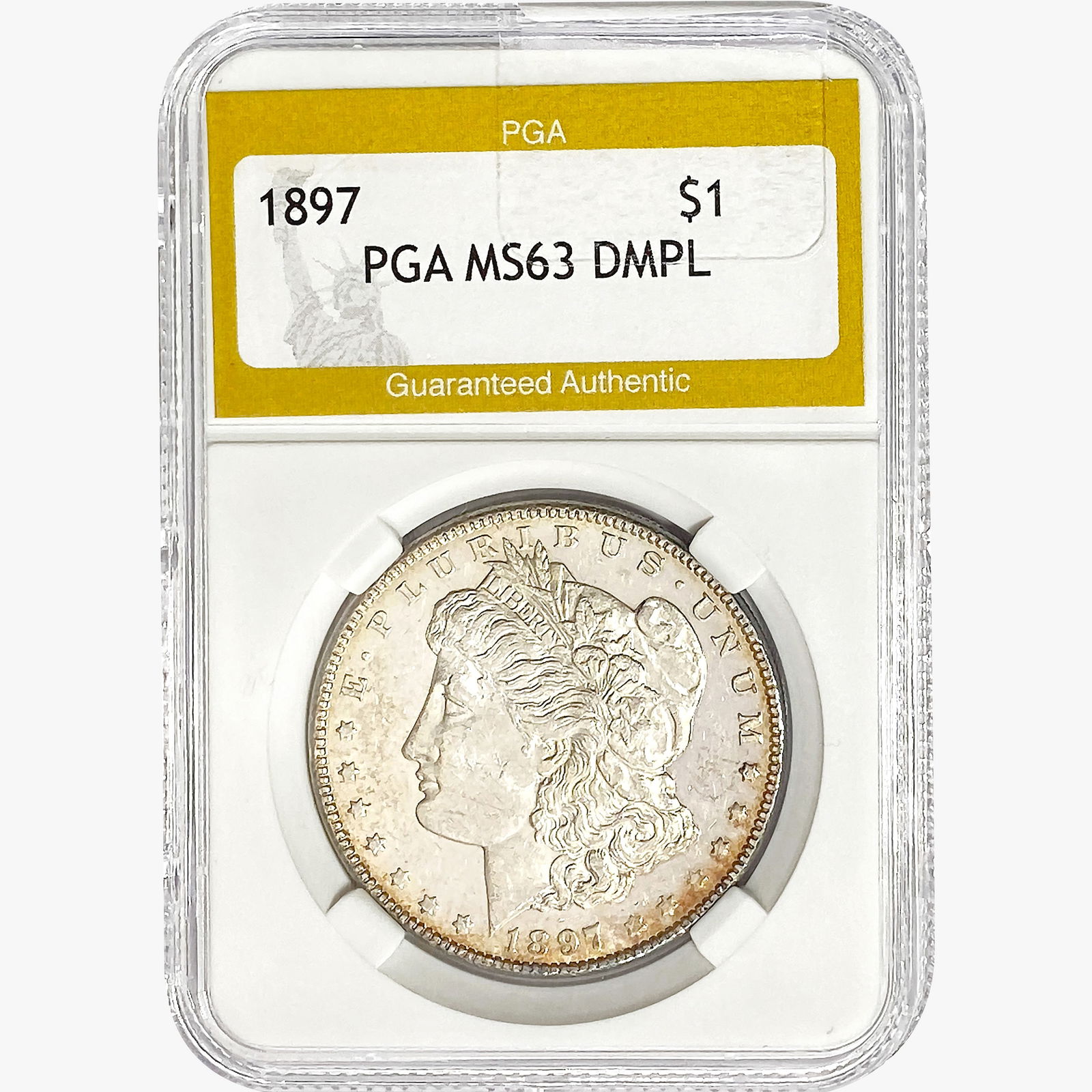 1897 Morgan Silver Dollar PGA MS63 DMPL (1 of 2)
