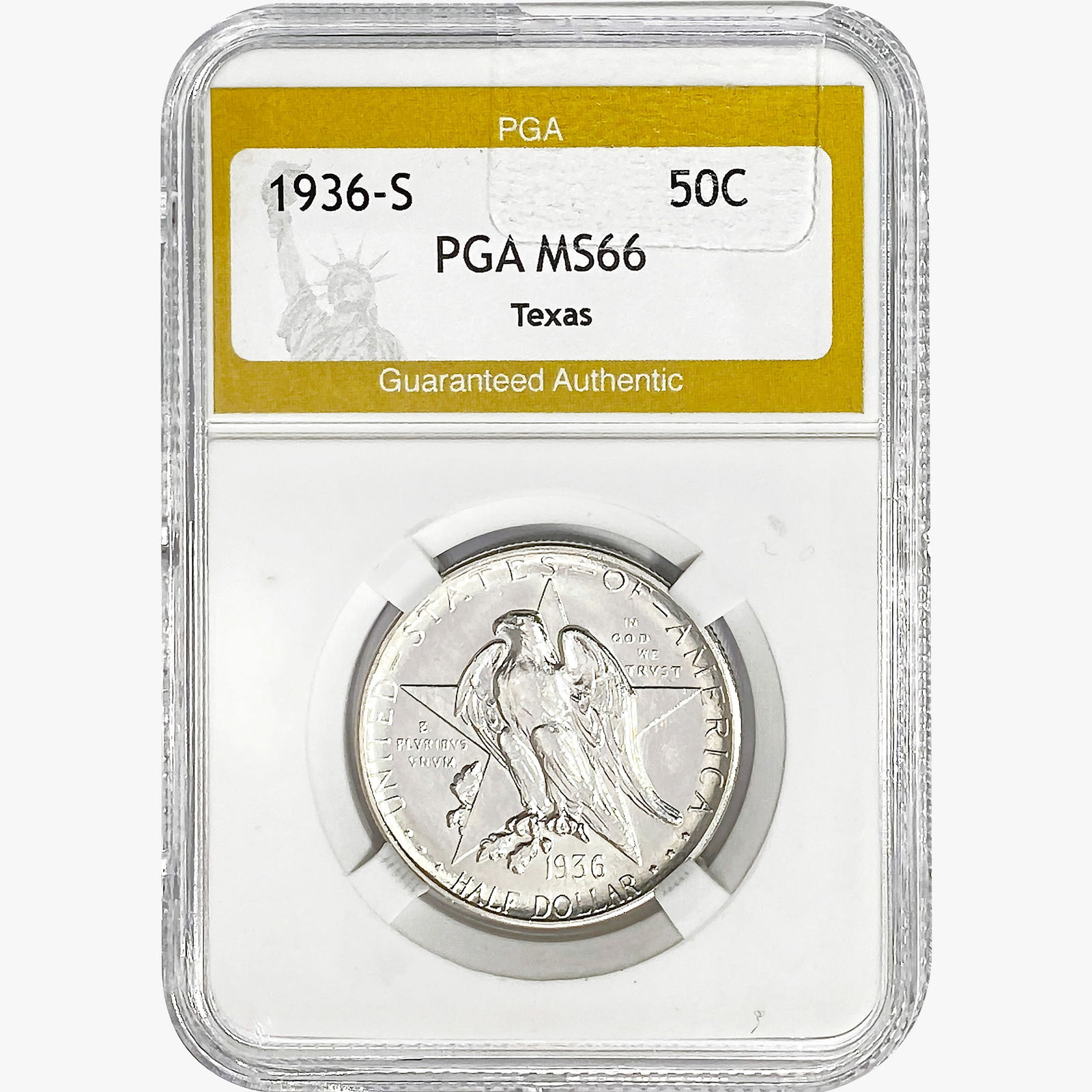 1936-S Texas Half Dollar PGA MS66 (1 of 2)