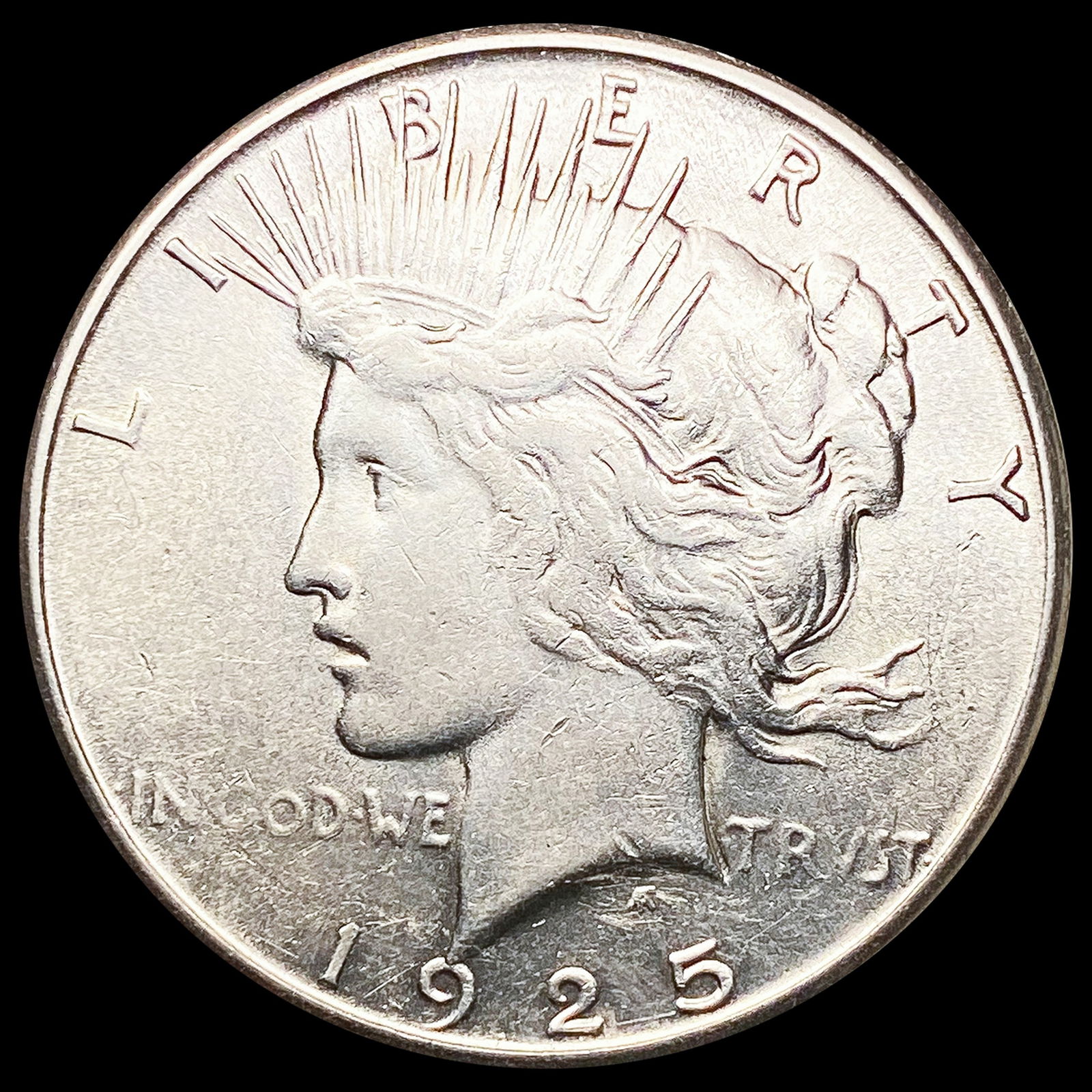 1925-S Silver Peace Dollar CLOSELY UNCIRCULATED (1 of 2)