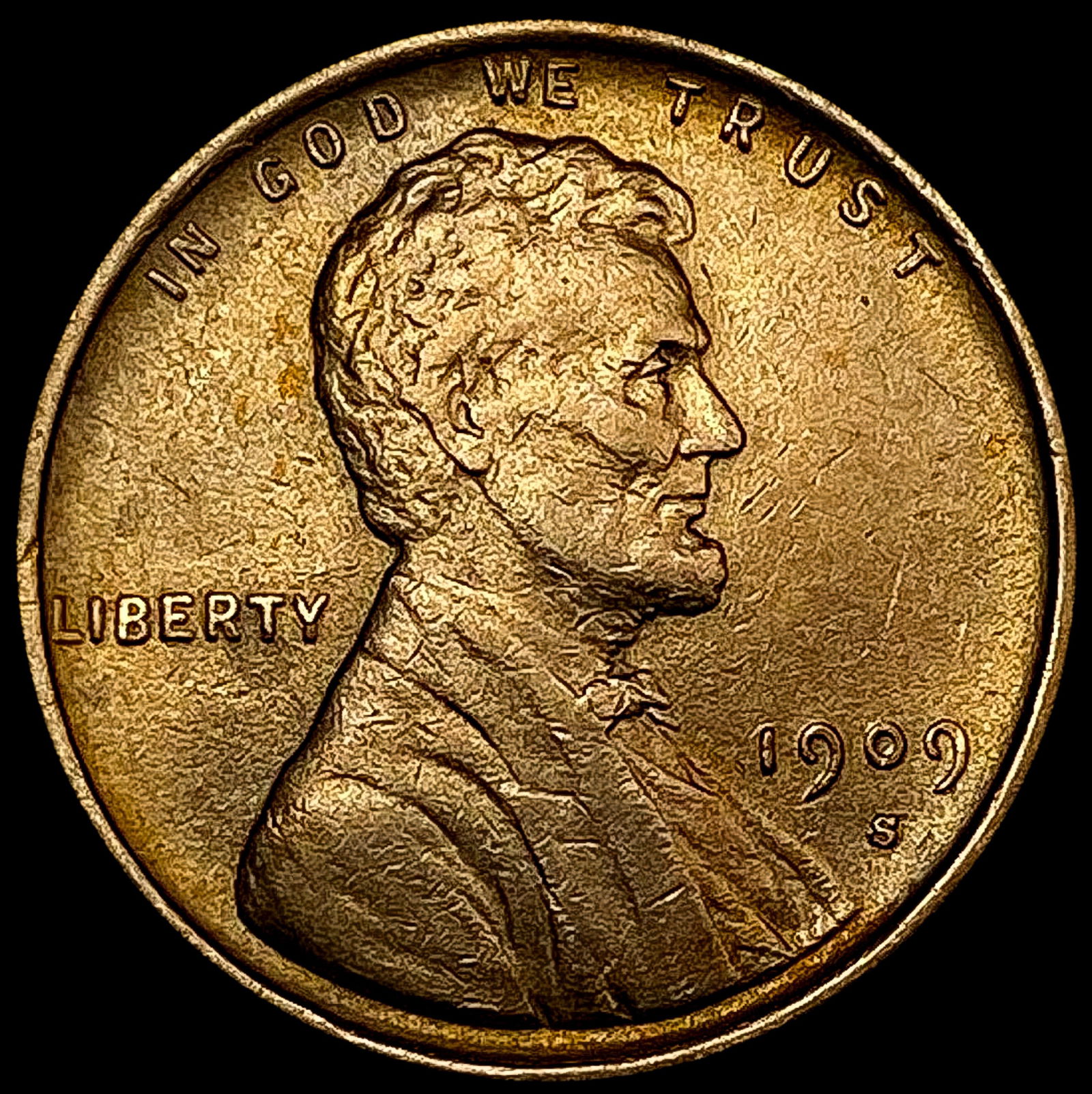 1909-S Wheat Cent CHOICE BU (1 of 2)