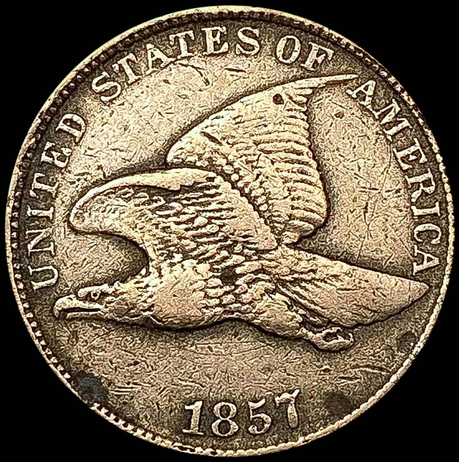 1857 Flying Eagle Cent LIGHTLY CIRCULATED (1 of 2)