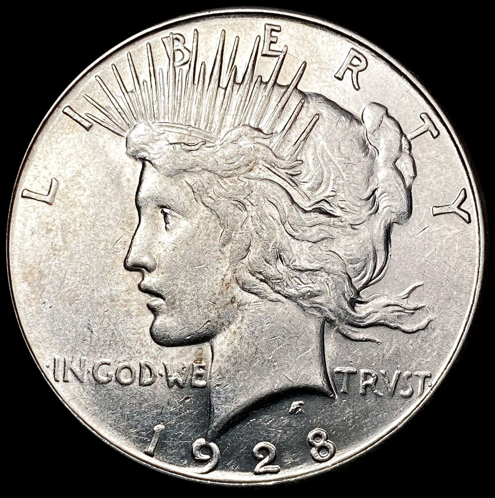 1928-S Silver Peace Dollar CLOSELY UNCIRCULATED (1 of 2)