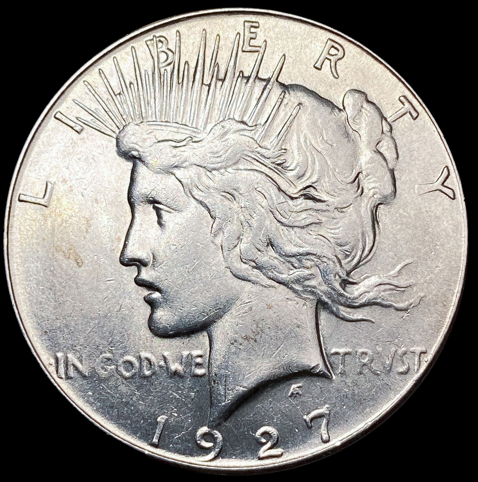1927-S Silver Peace Dollar CLOSELY UNCIRCULATED (1 of 2)