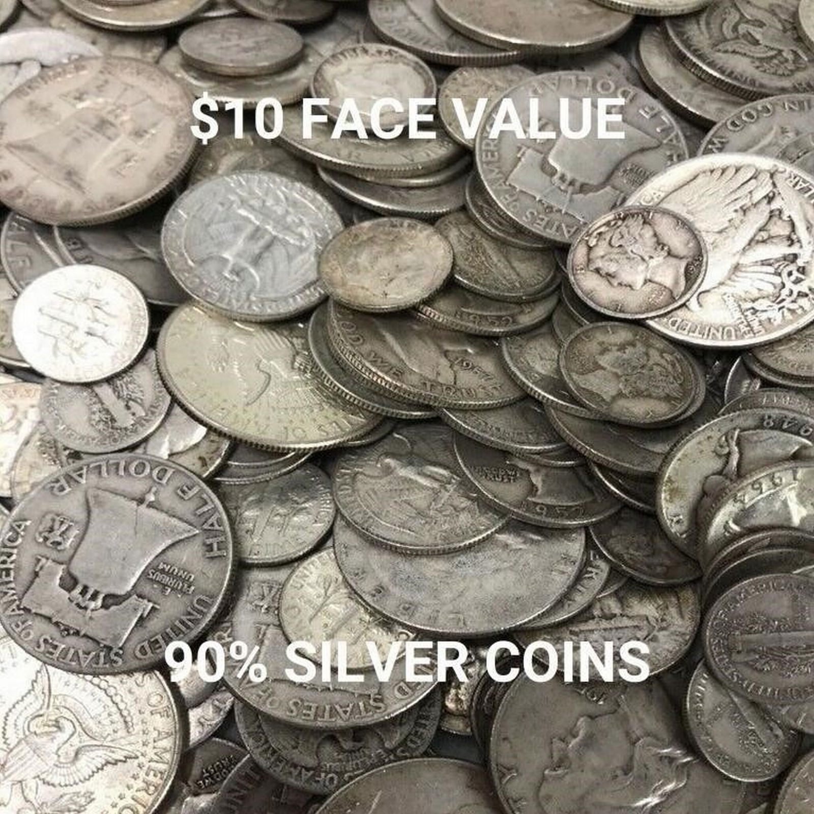 $10 Face Value 90% US Silver Coins - HIGH DEMAND (1 of 1)