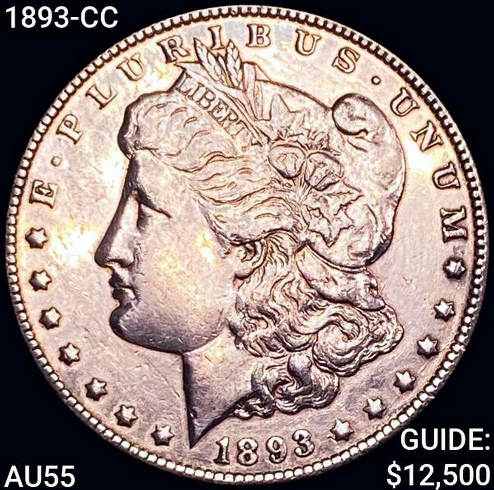 1893-CC Morgan Silver Dollar HIGH GRADE (1 of 2)