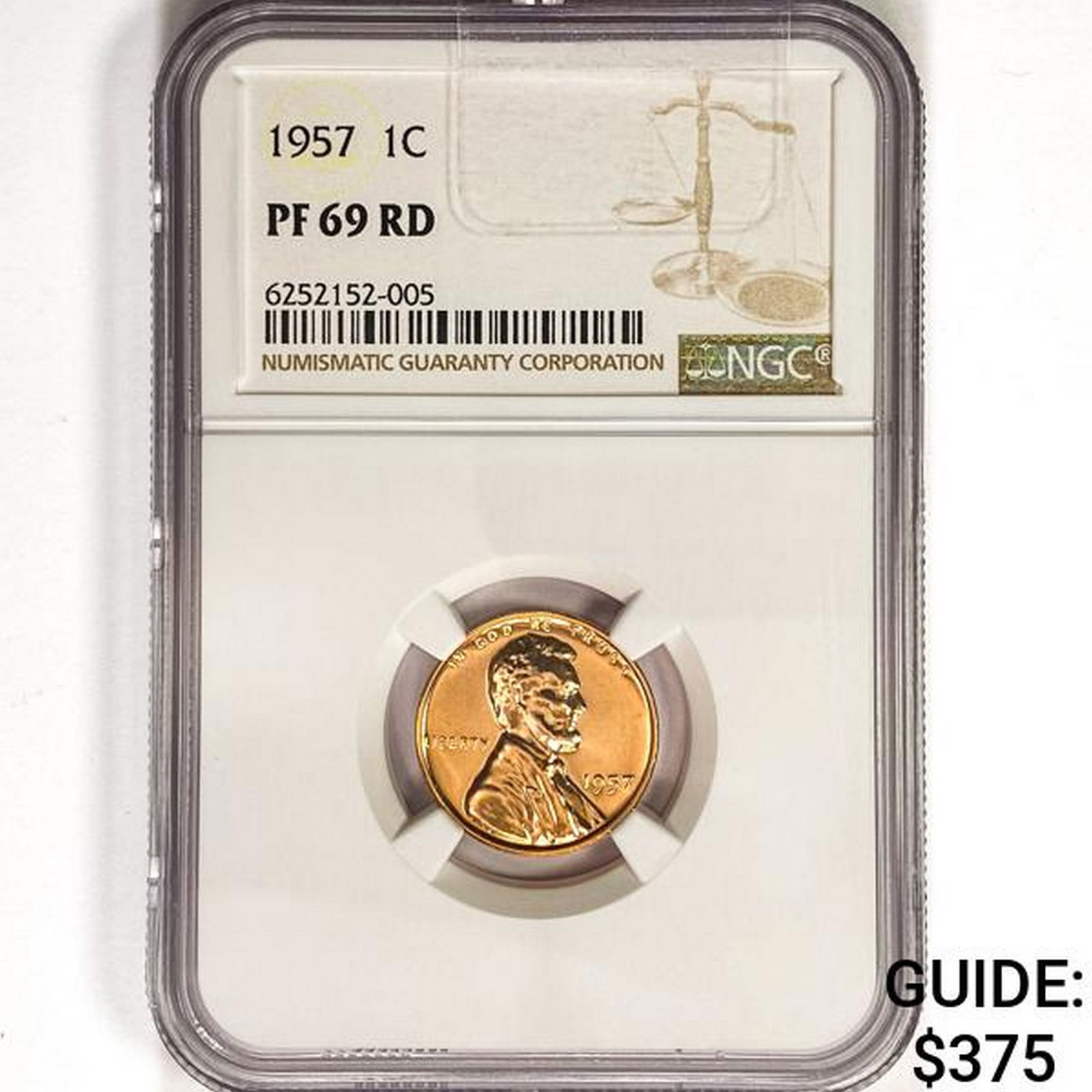 1957 Wheat Cent NGC PF69 RD (1 of 2)