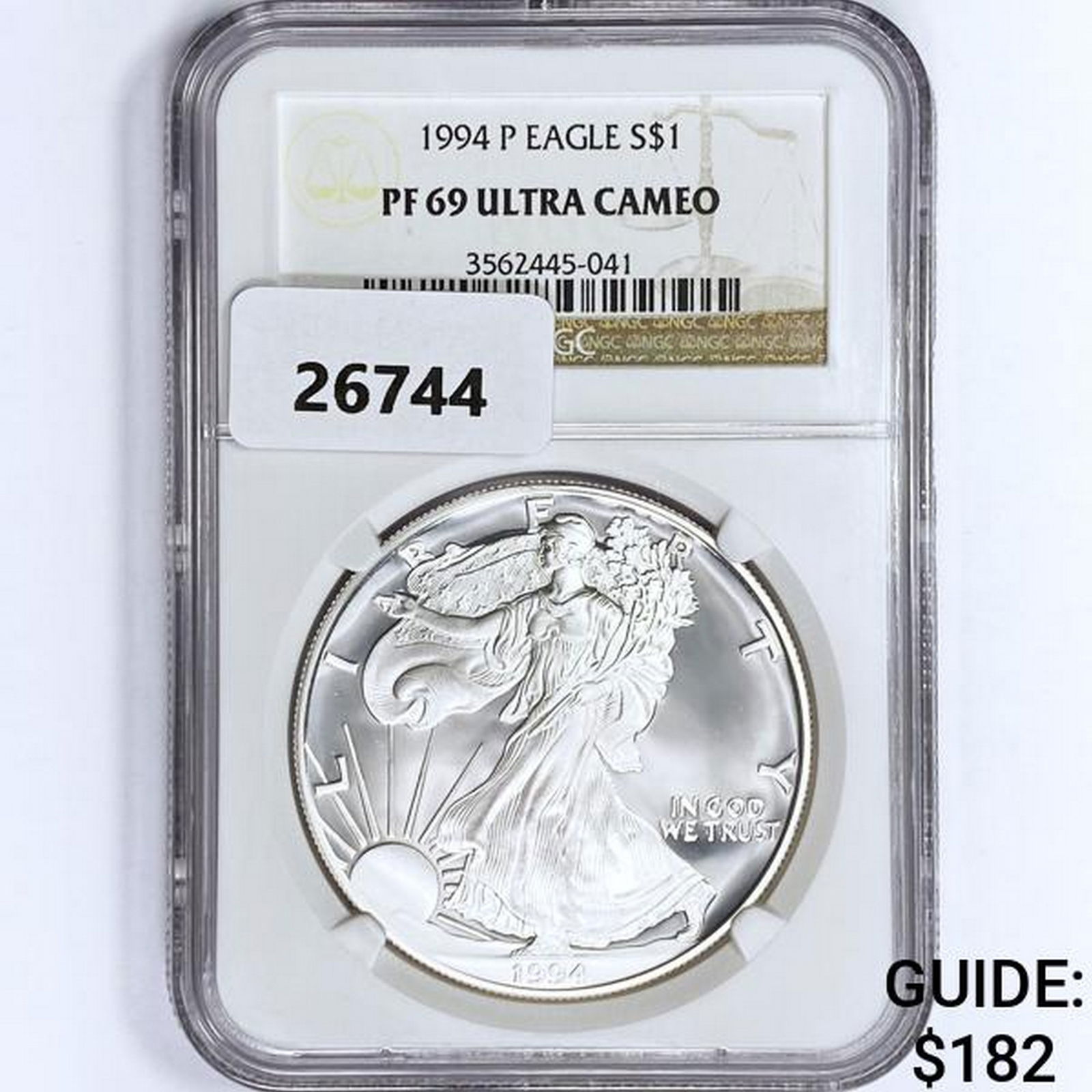 1994-P American Silver Eagle NGC PF69 UC (1 of 2)