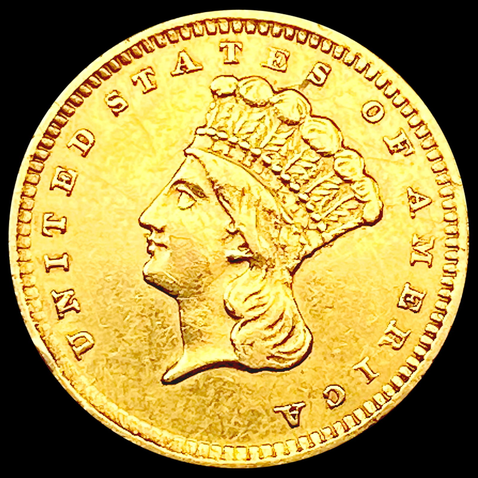 1858 Rare Gold Dollar CLOSELY UNCIRCULATED (1 of 2)