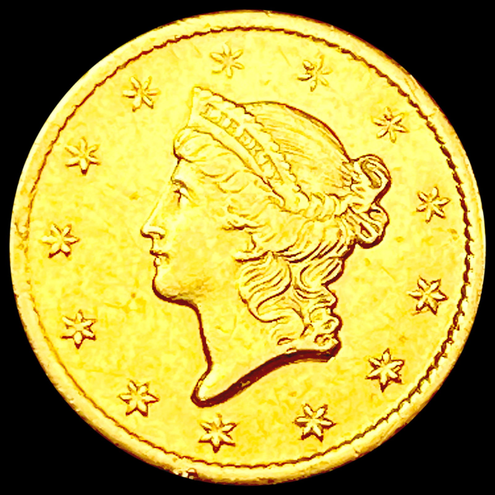 1849-O Rare Gold Dollar CLOSELY UNCIRCULATED (1 of 2)