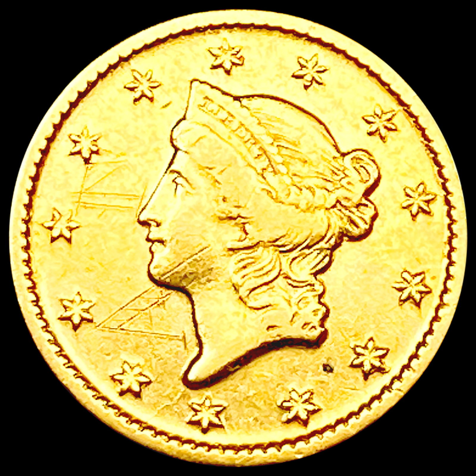 1849-O Rare Gold Dollar HIGH GRADE (1 of 2)
