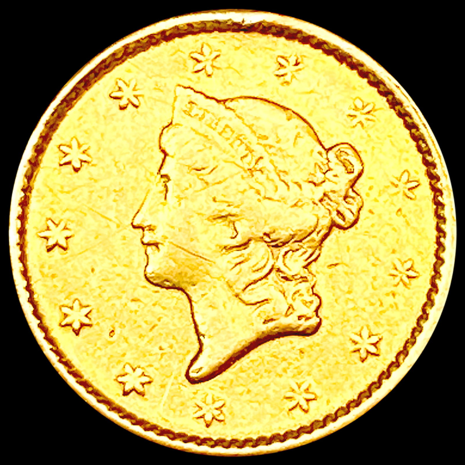 1851 Rare Gold Dollar CLOSELY UNCIRCULATED (1 of 2)