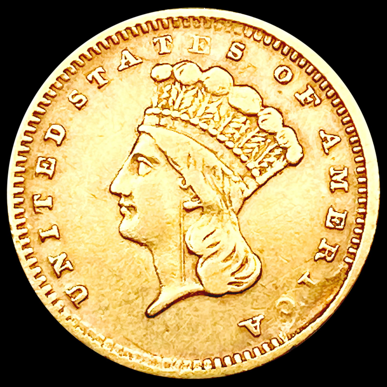 1873 Rare Gold Dollar NEARLY UNCIRCULATED (1 of 2)