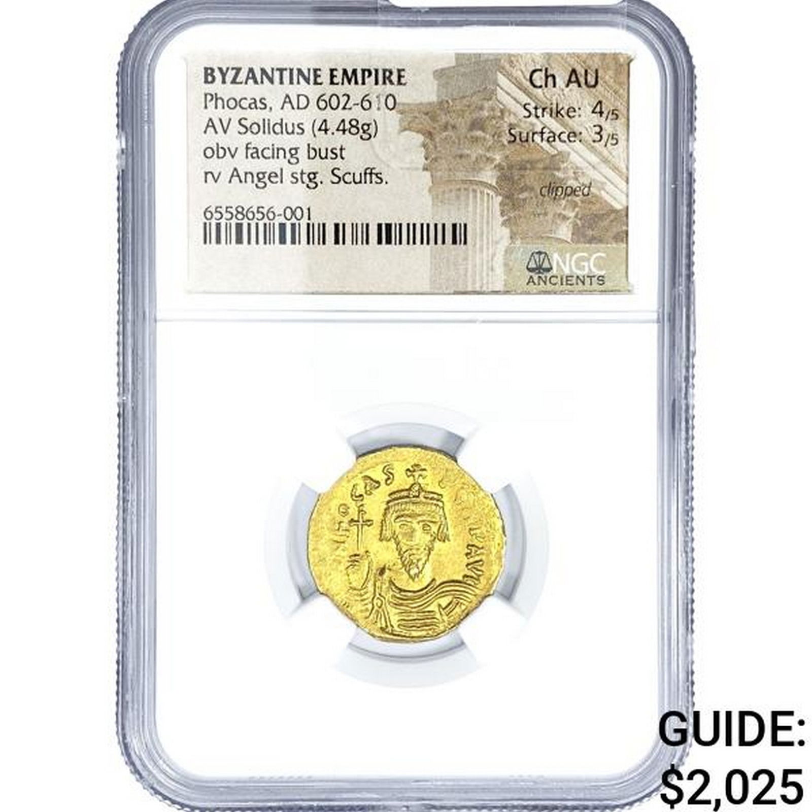AD 602-610 Byzantine Empire AV Solidus NGC Ch AU (1 of 2)