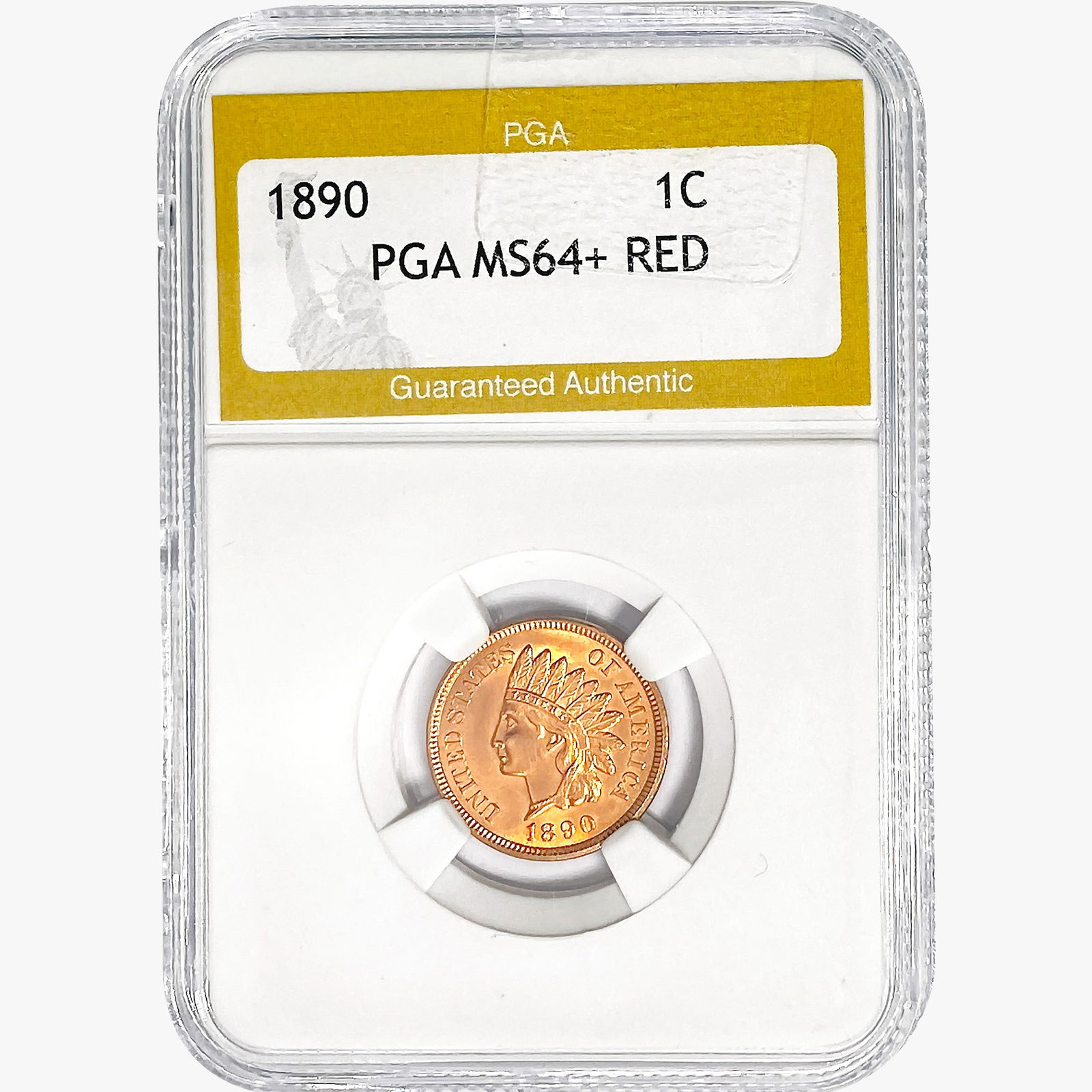 1890 Indian Head Cent PGA MS64+ RED (1 of 2)