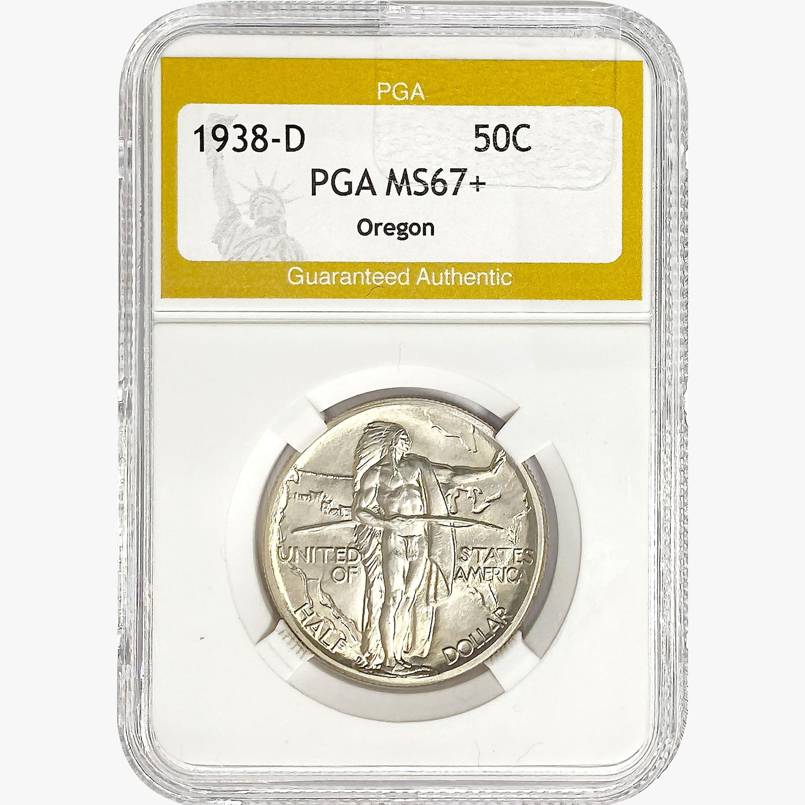 1938-D Oregon Trail Half Dollar PGA MS67+ (1 of 2)