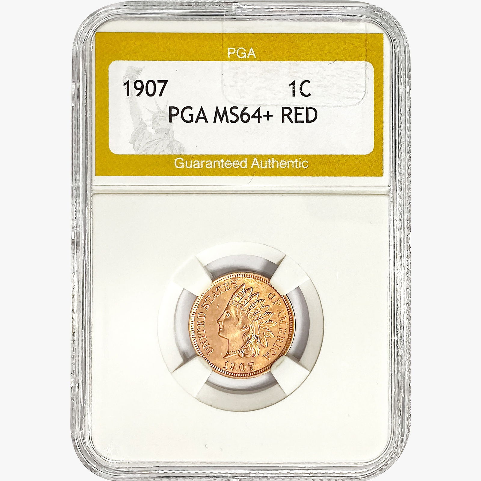1907 Indian Head Cent PGA MS64+ RED (1 of 2)