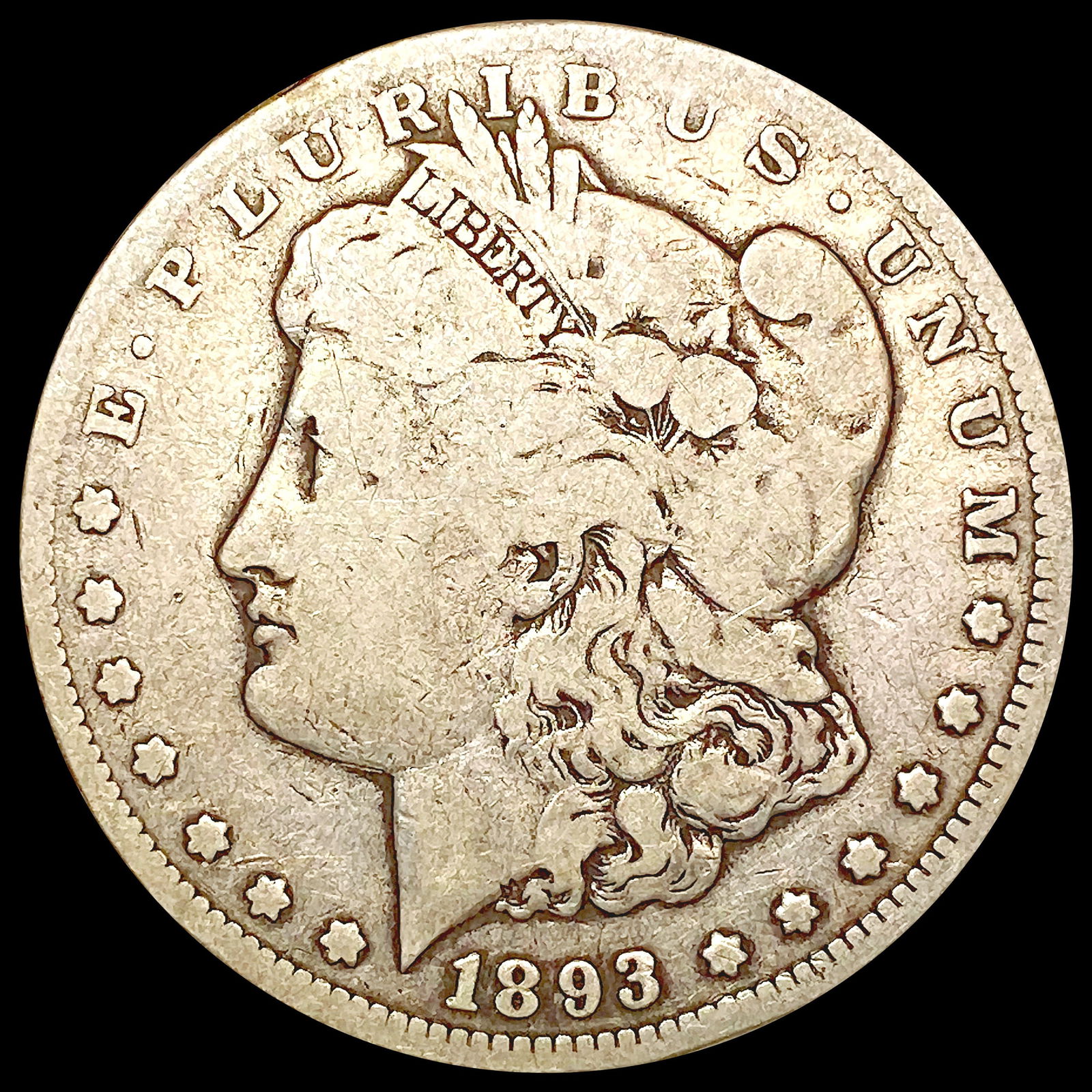 1893-CC Morgan Silver Dollar NICELY CIRCULATED (1 of 2)