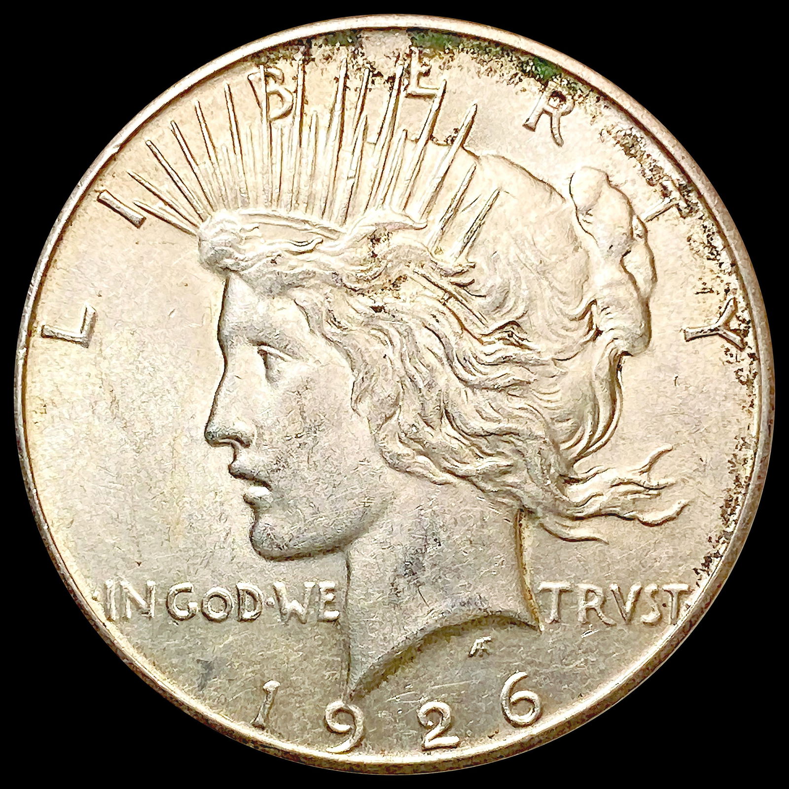 1926-S Silver Peace Dollar NEARLY UNCIRCULATED (1 of 2)