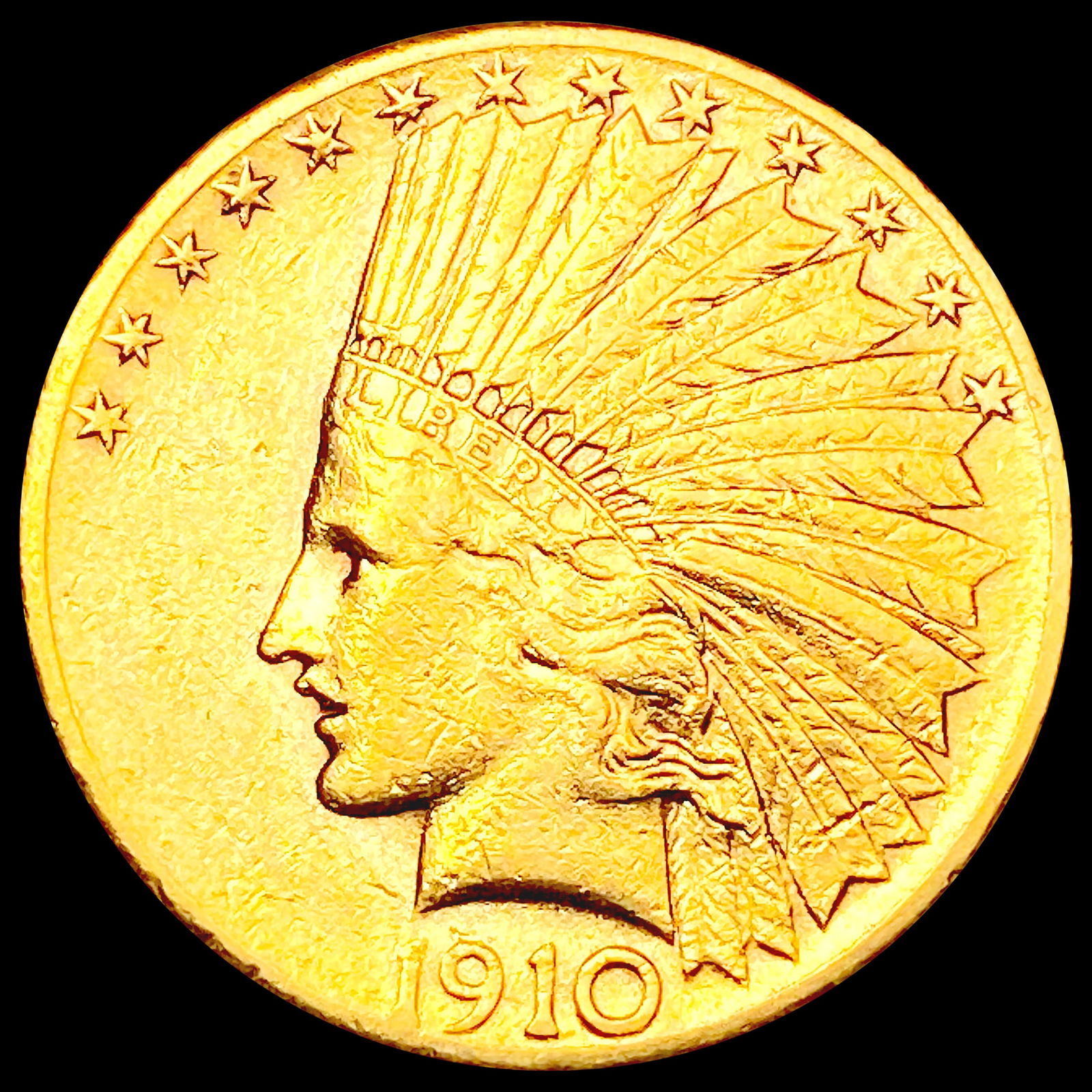 1910-S $10 Gold Eagle CLOSELY UNCIRCULATED (1 of 2)
