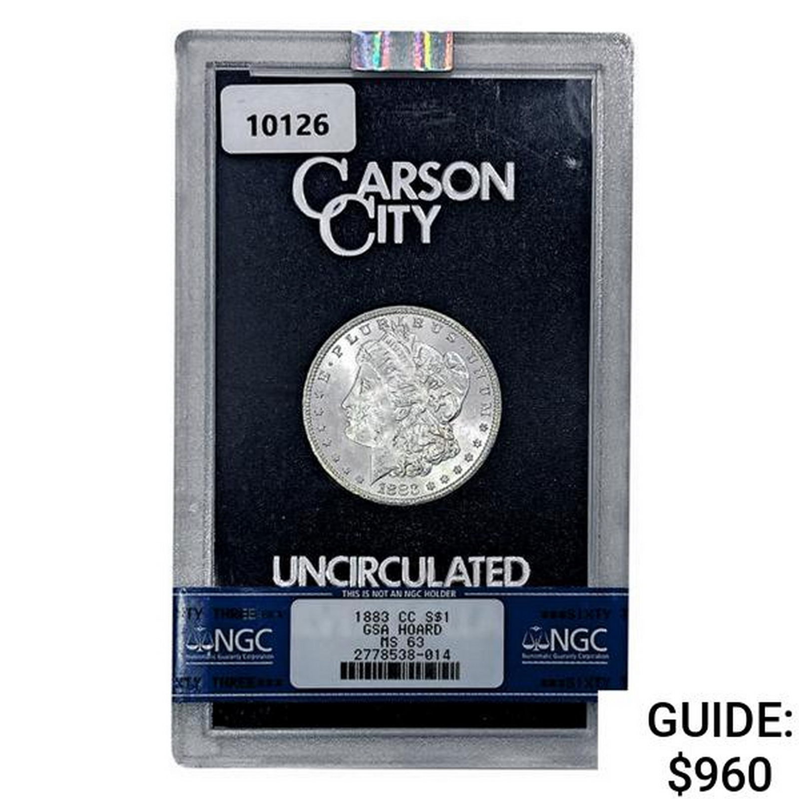1883-CC Morgan Silver Dollar NGC MS63 GSA (1 of 2)