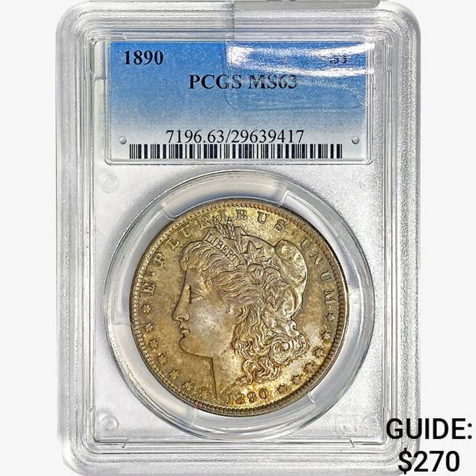 1890 Morgan Silver Dollar PCGS MS63 (1 of 2)