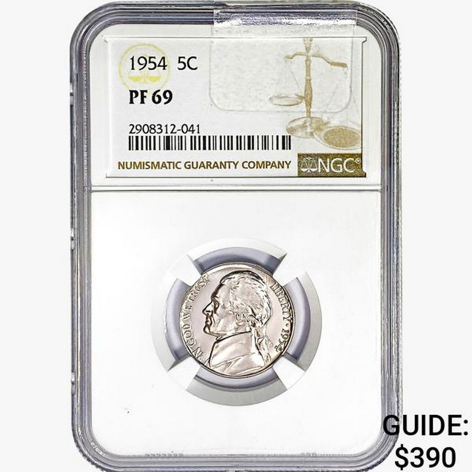 1954 Jefferson Nickel NGC PF69 (1 of 2)
