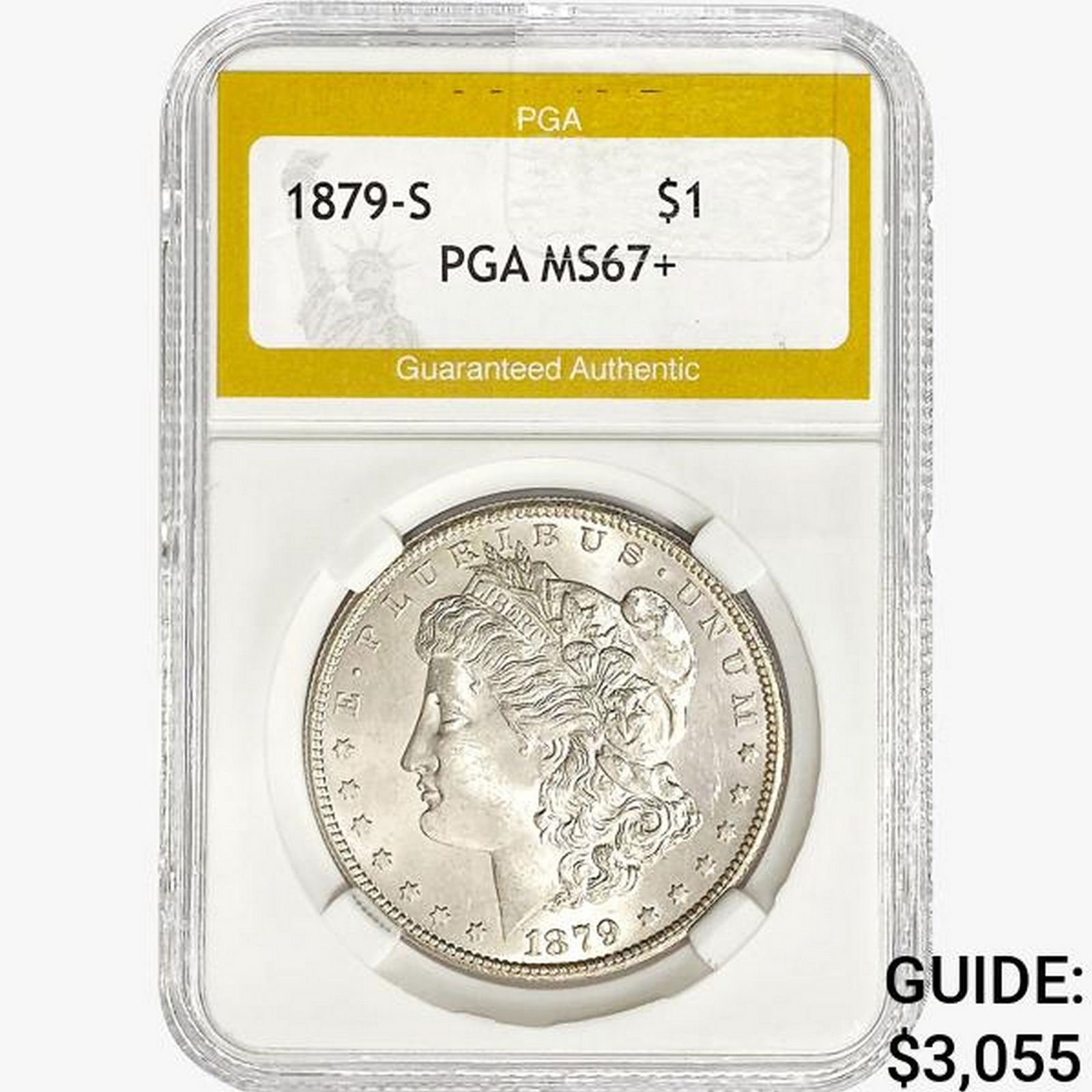 1879-S Morgan Silver Dollar PGA MS67+ (1 of 2)