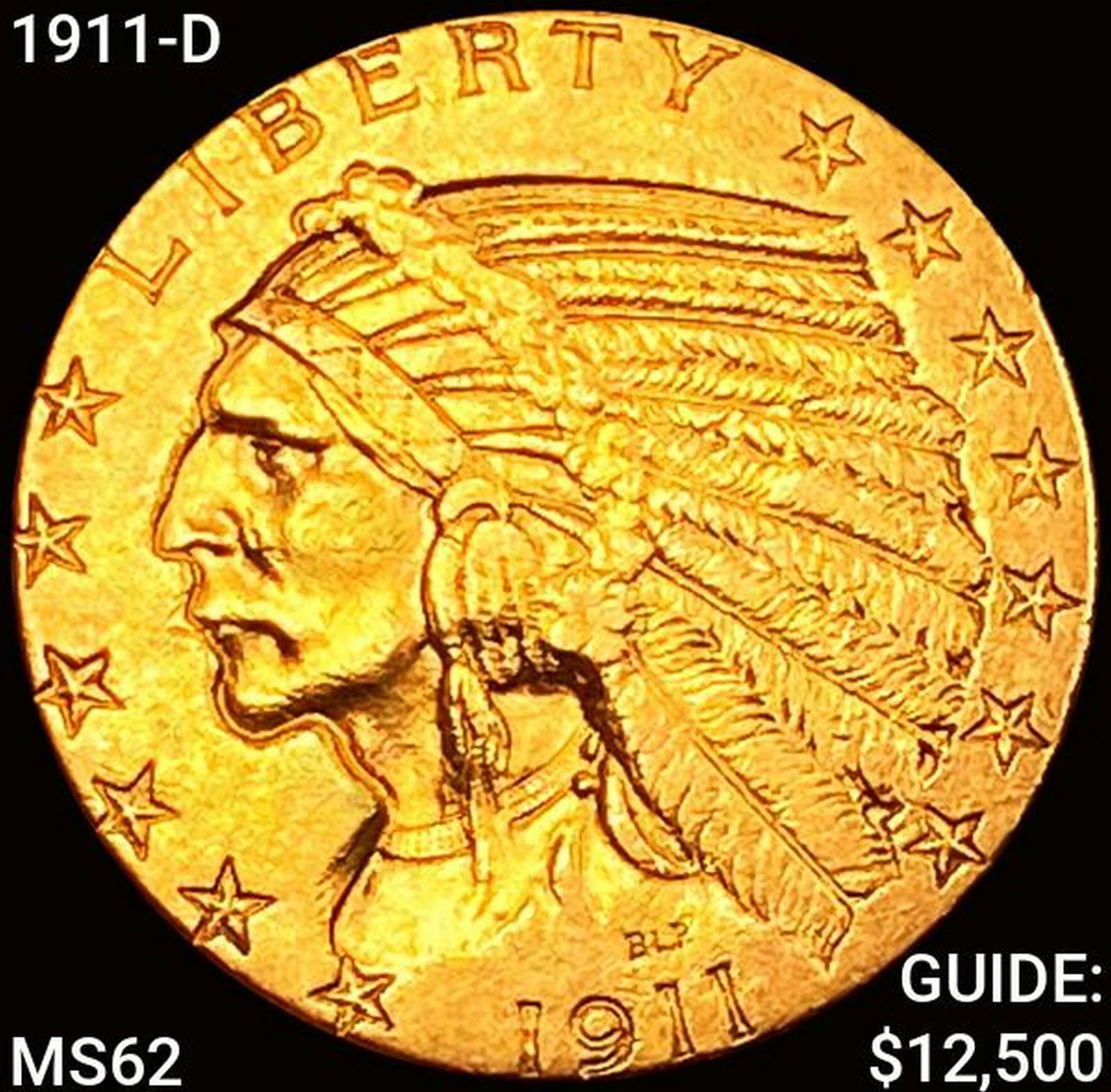 1911d 5 Gold Half Eagle Auction