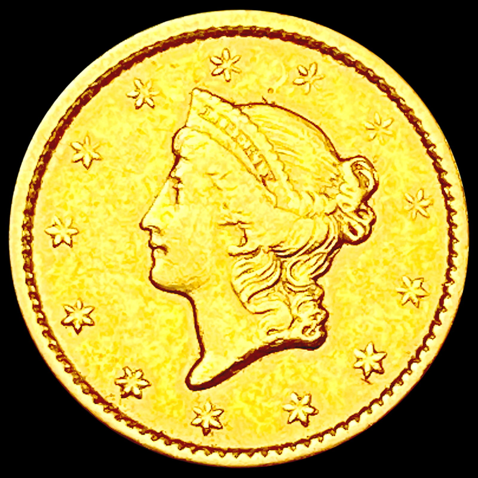 1849 Rare Gold Dollar CLOSELY UNCIRCULATED (1 of 2)