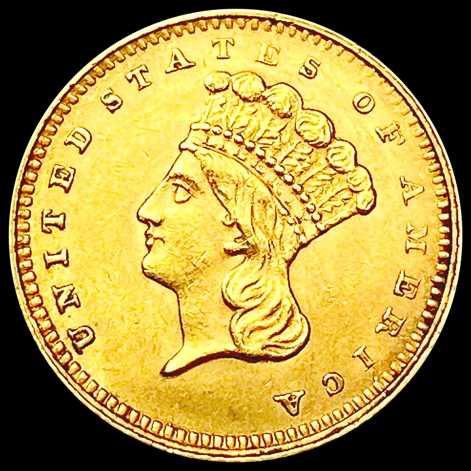 1862 Rare Gold Dollar UNCIRCULATED (1 of 2)