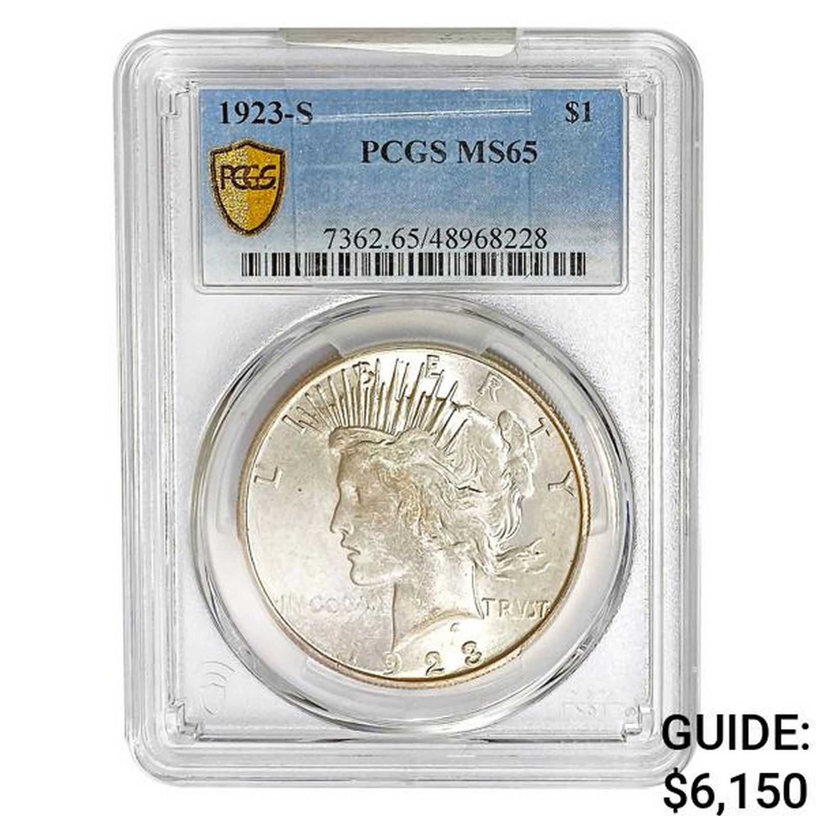 1923-S Silver Peace Dollar PCGS MS65 (1 of 2)