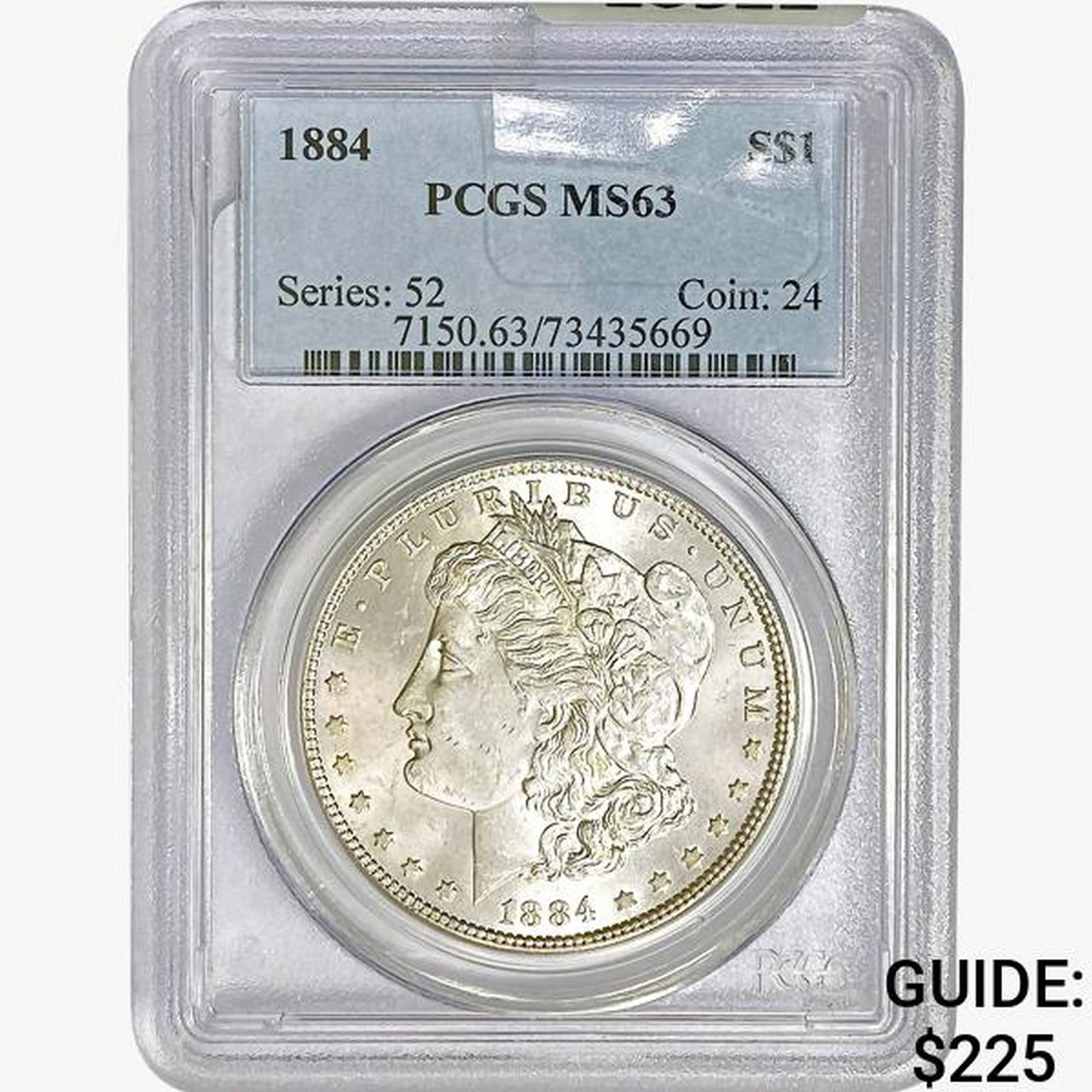 1884 Morgan Silver Dollar PCGS MS63 (1 of 2)