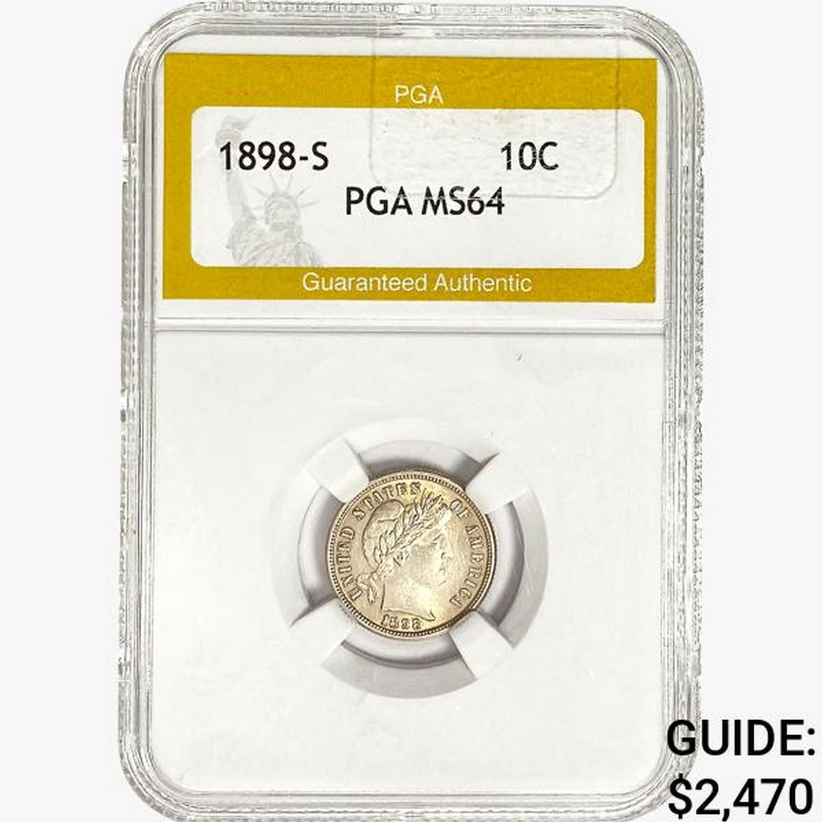 1898-S Barber Dime PGA MS64 (1 of 2)