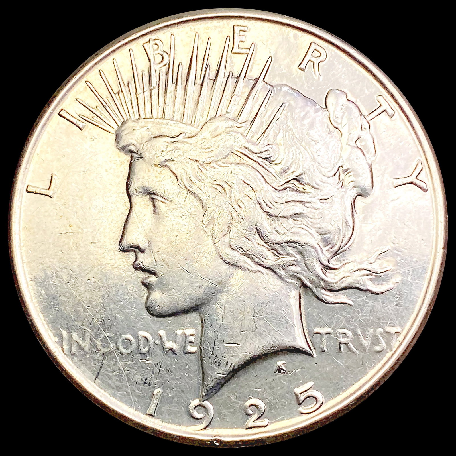 1925-S Silver Peace Dollar CLOSELY UNCIRCULATED: 1925-S Silver Peace Dollar CLOSELY UNCIRCULATED