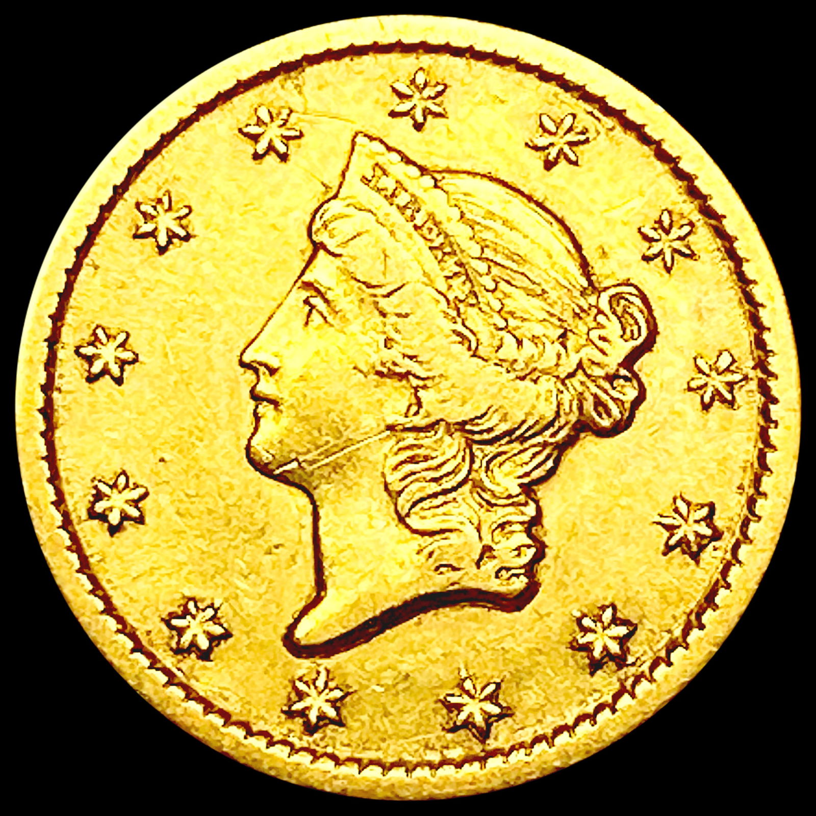 1851-O Rare Gold Dollar CLOSELY UNCIRCULATED (1 of 2)