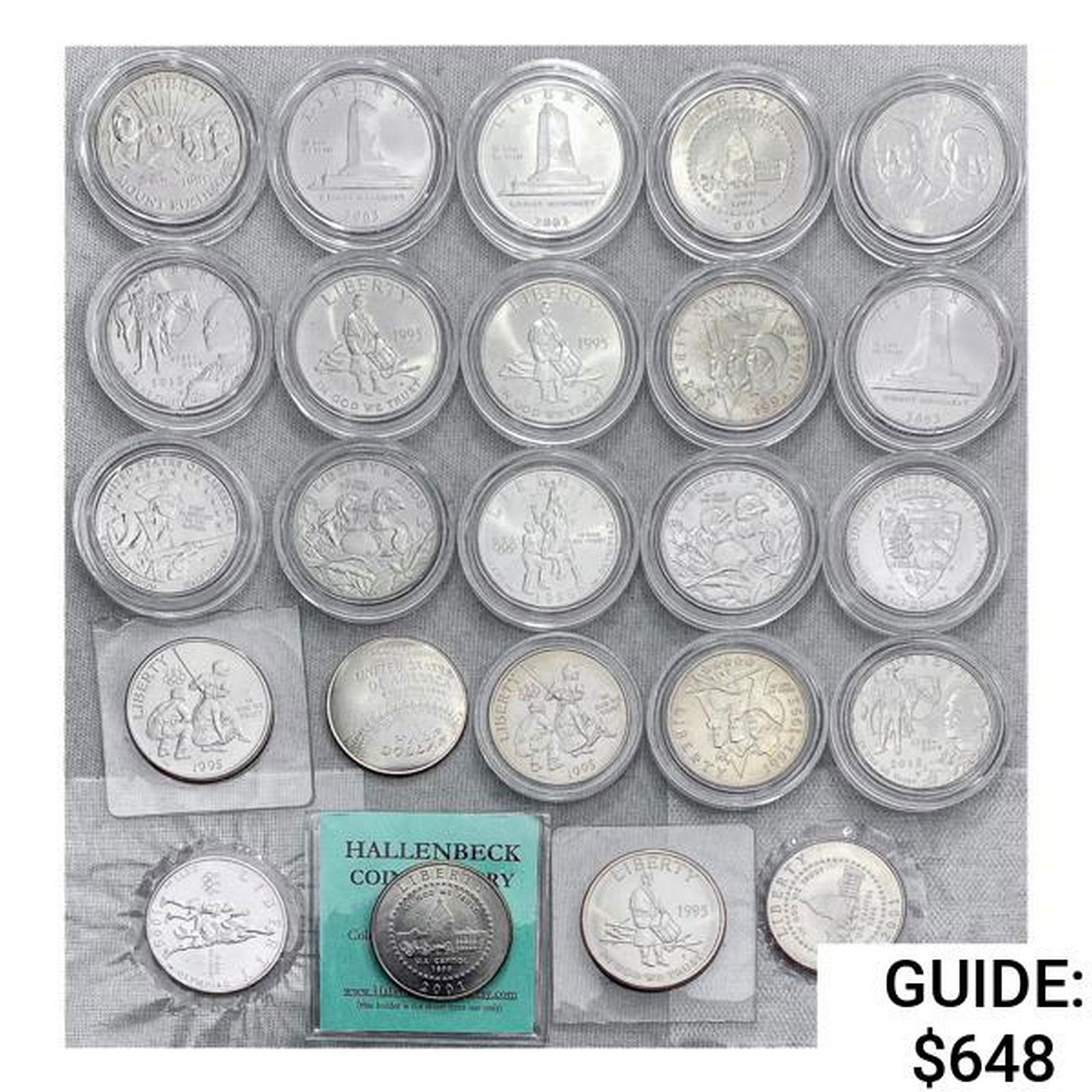 1986 Unc. Commem. Half Dollars [24 Coins] (1 of 2)