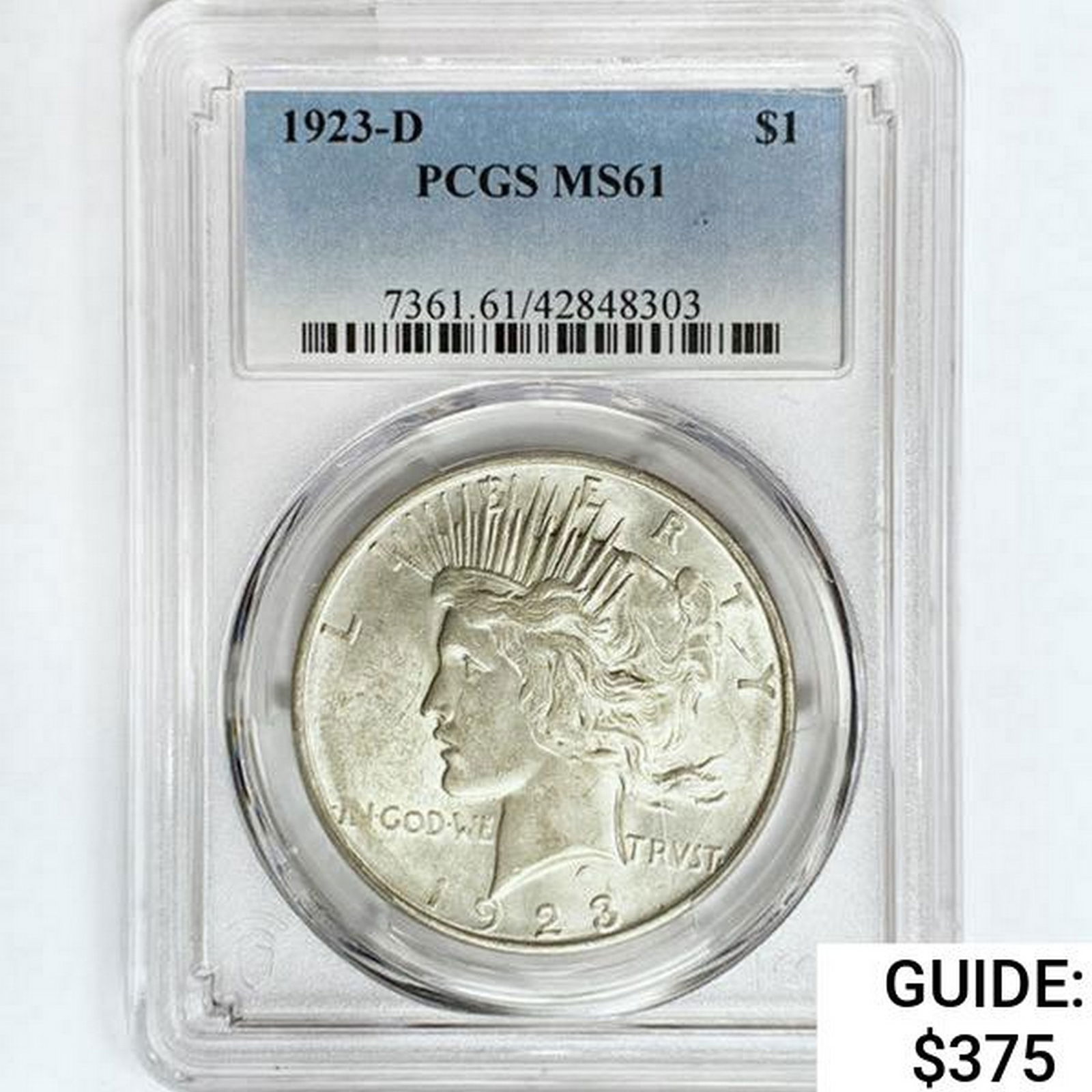 1923-D Silver Peace Dollar PCGS MS61 (1 of 2)