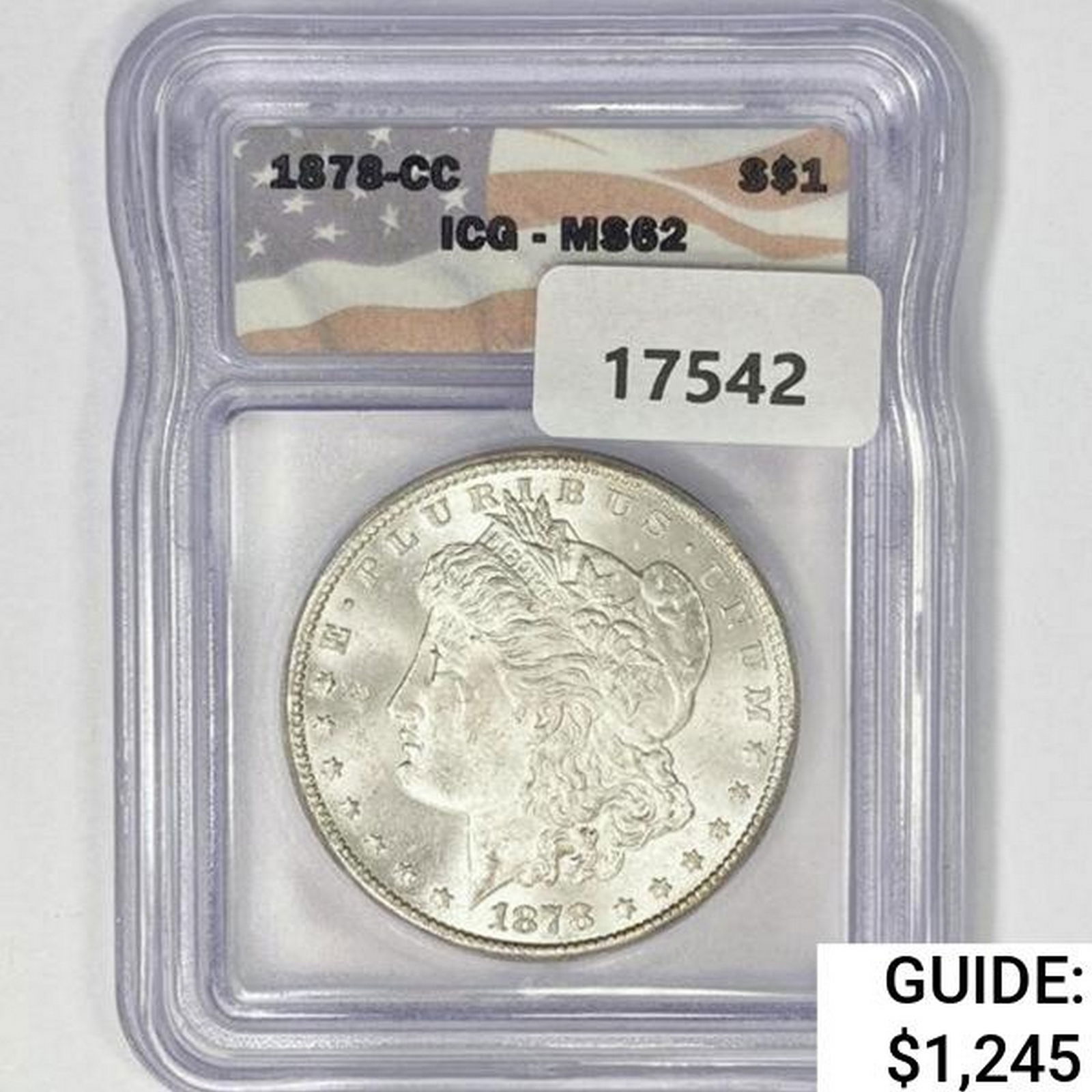 1878-CC Morgan Silver Dollar ICG MS62 (1 of 2)