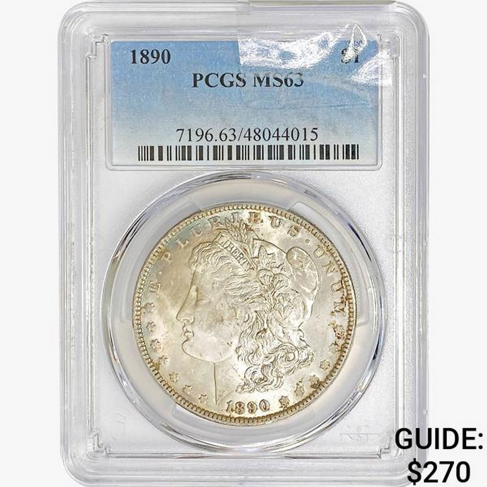 1890 Morgan Silver Dollar PCGS MS63 (1 of 2)