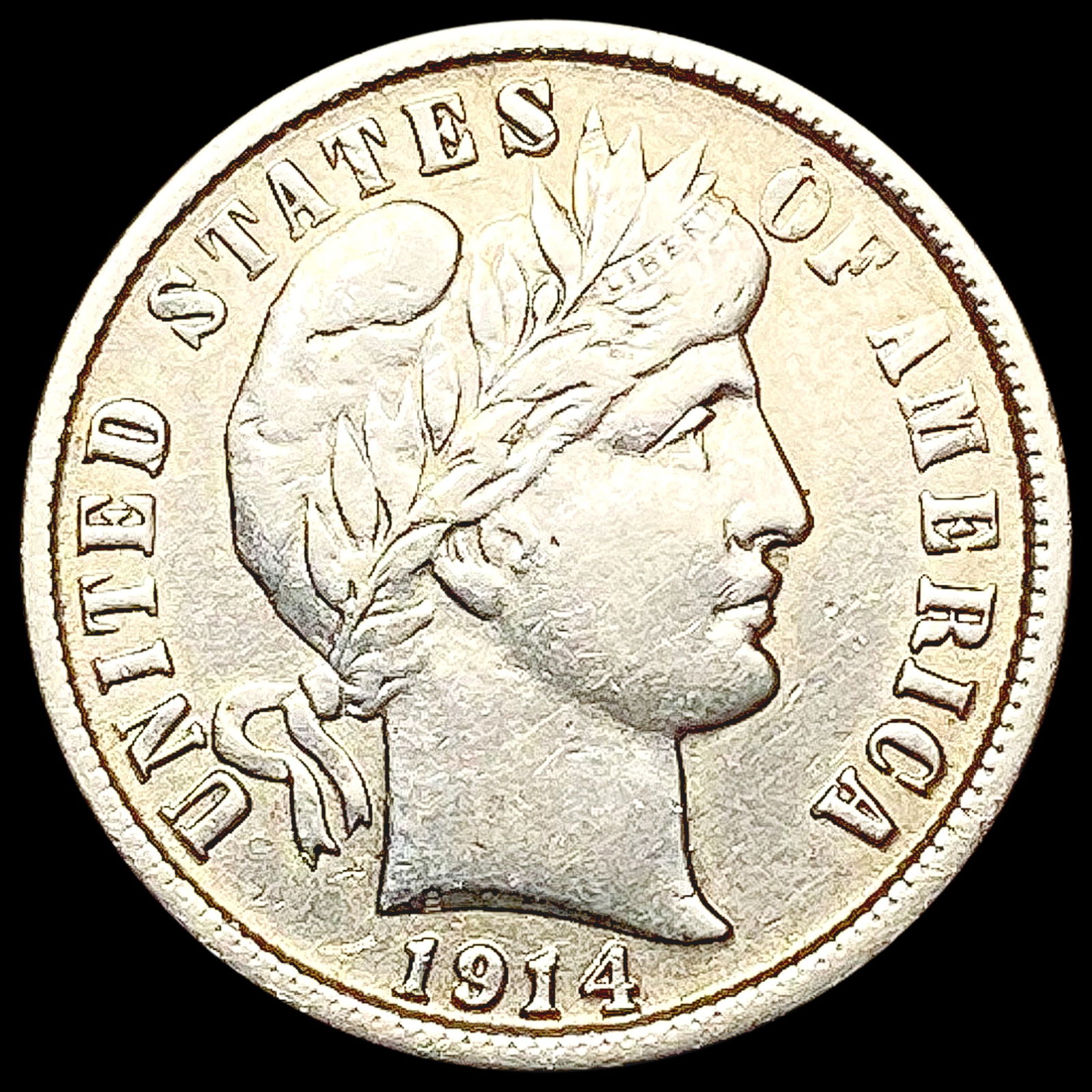 1914-S Barber Dime CLOSELY UNCIRCULATED (1 of 2)
