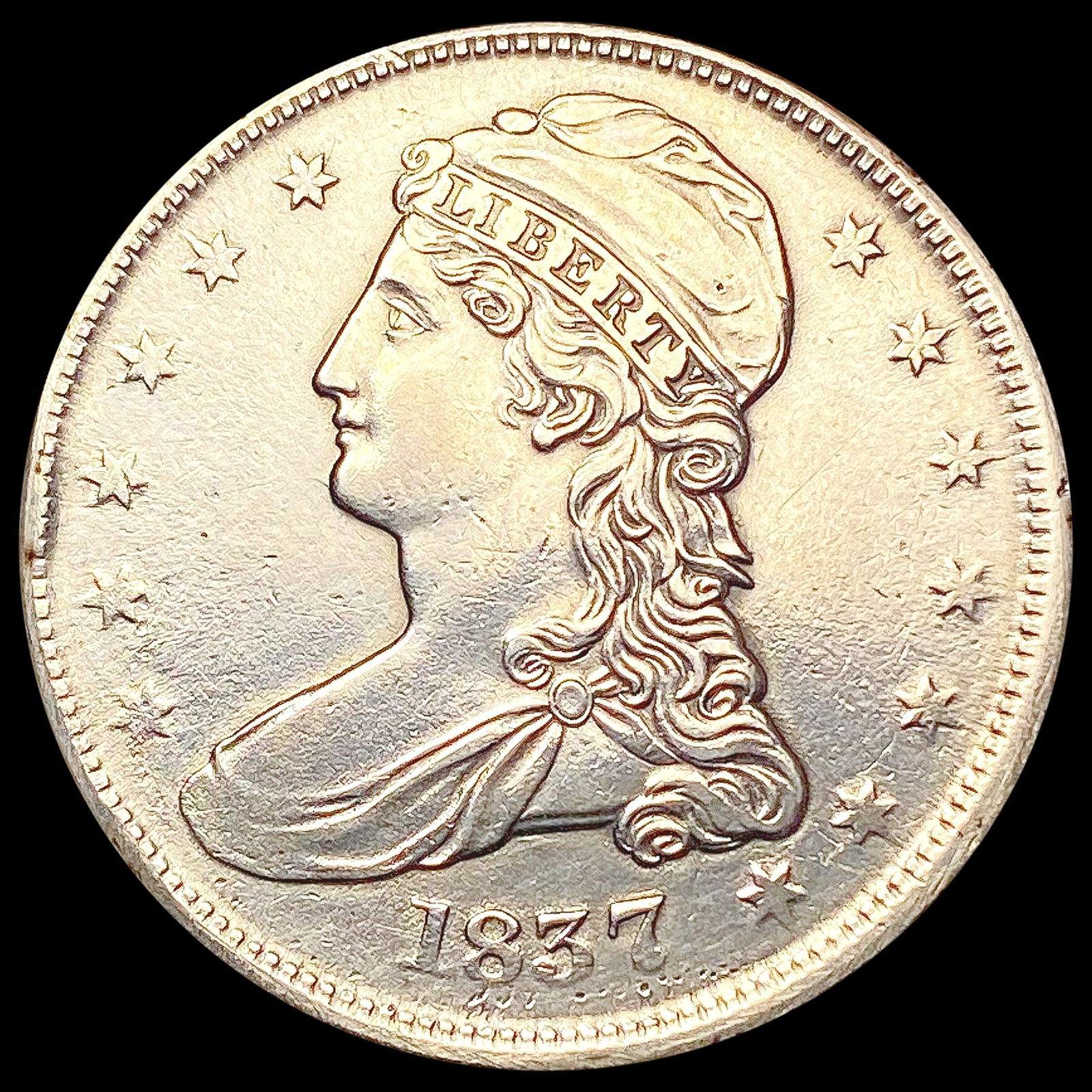 1837 Capped Bust Half Dollar CHOICE AU (1 of 2)