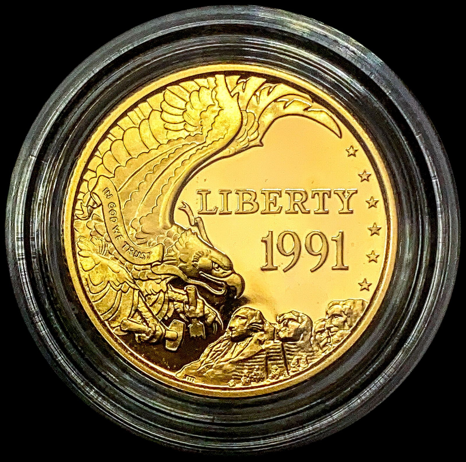 1991-W US .25oz Gold Commem $5 GEM PROOF (1 of 2)