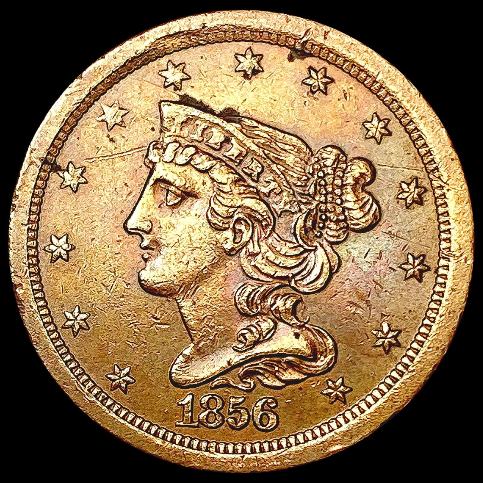 1856 Braided Hair Half Cent UNCIRCULATED (1 of 2)
