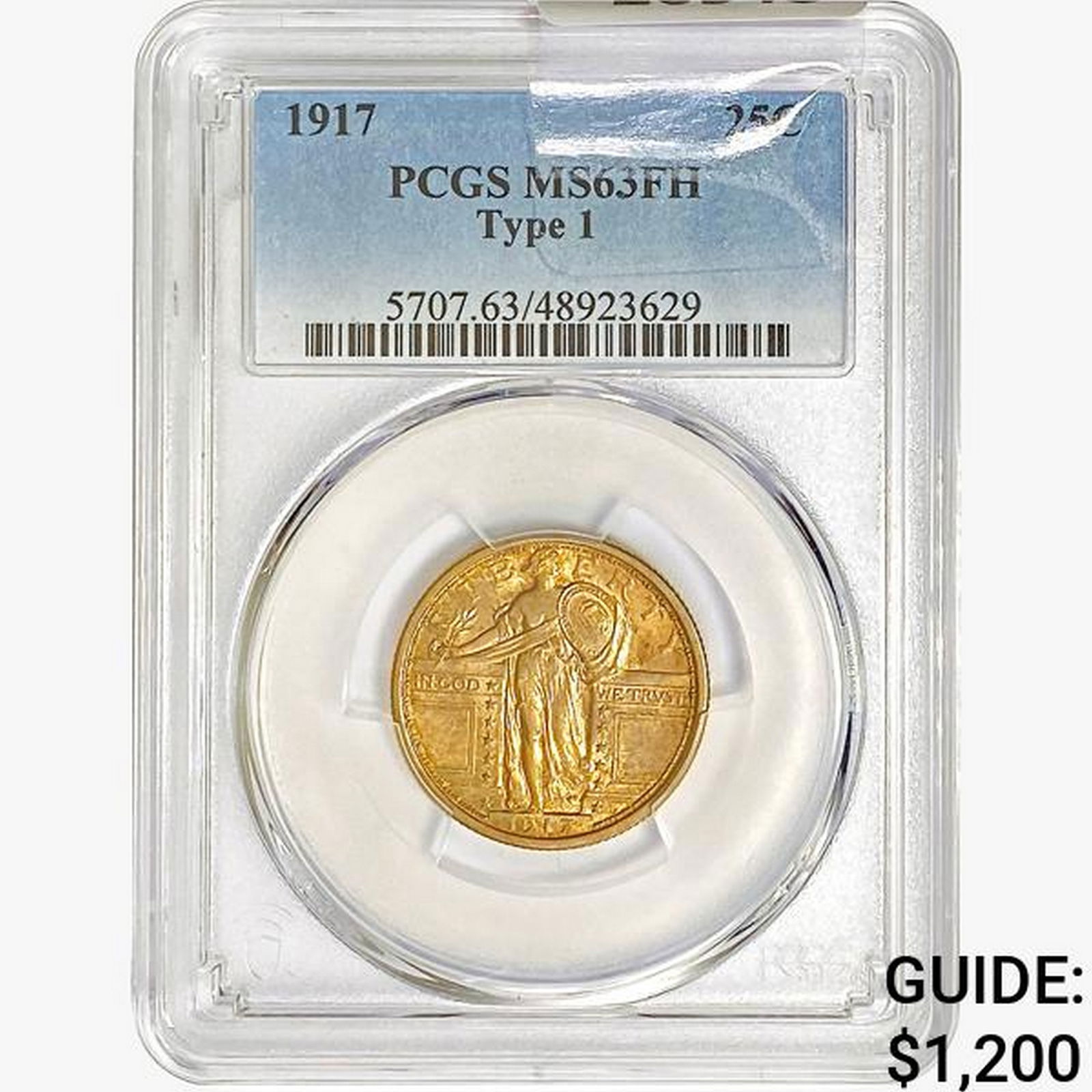 1917 Standing Liberty Quarter PCGS MS63 FH, Ty 1 (1 of 2)