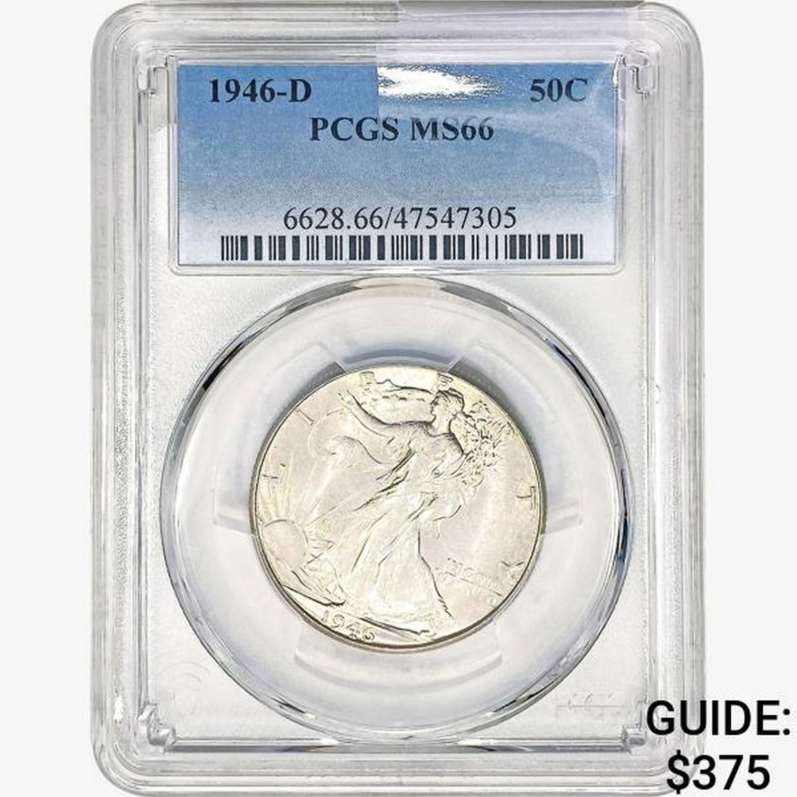 1946-D Walking Liberty Half Dollar PCGS MS66 (1 of 2)